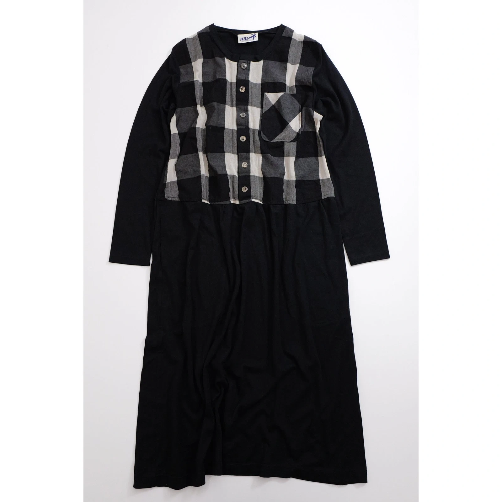 ISSEY MIYAKE Robe longue Noir vintage, passéist — photo 2