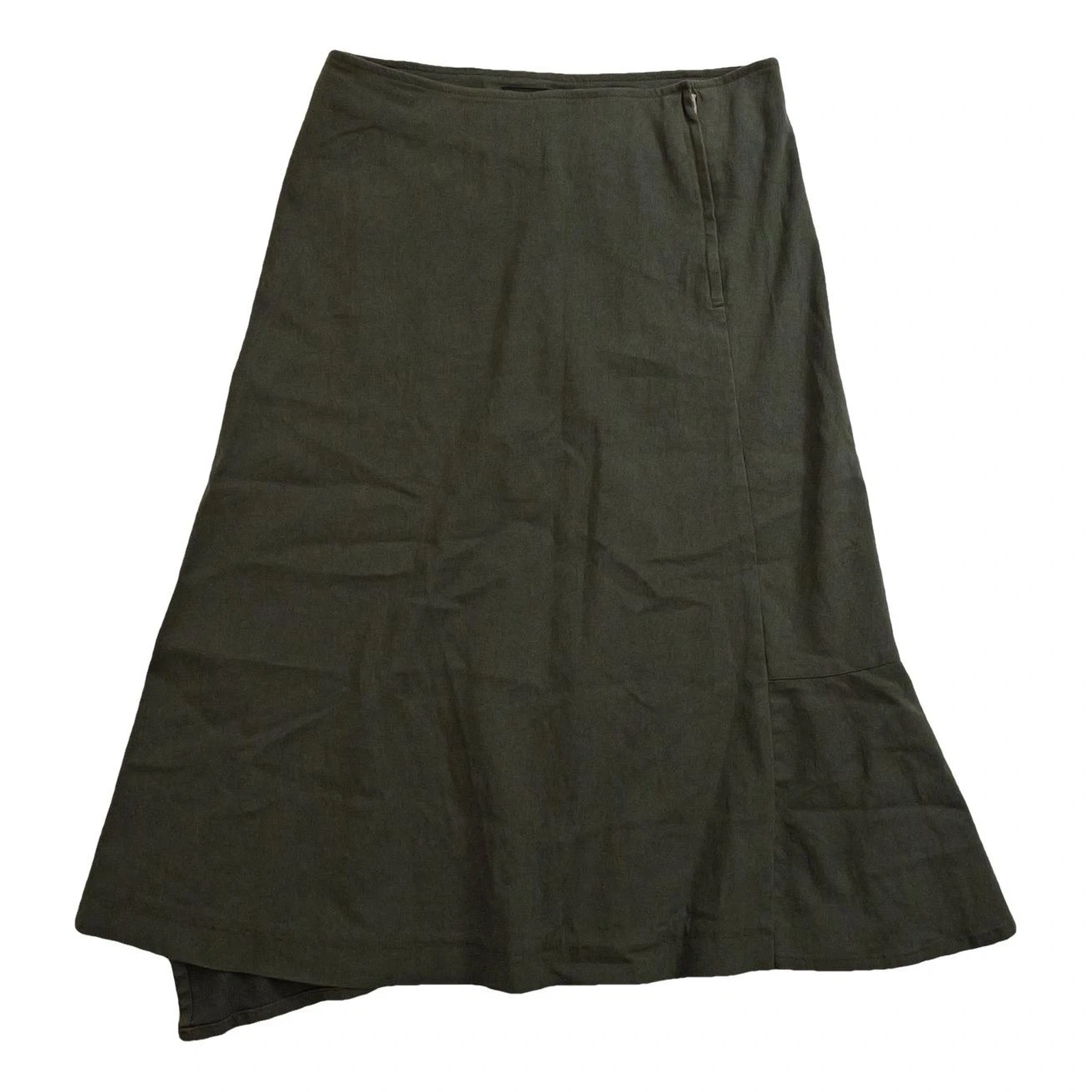 YOHJI YAMAMOTO Jupe mi-longue Kaki vintage, passéist — photo 1