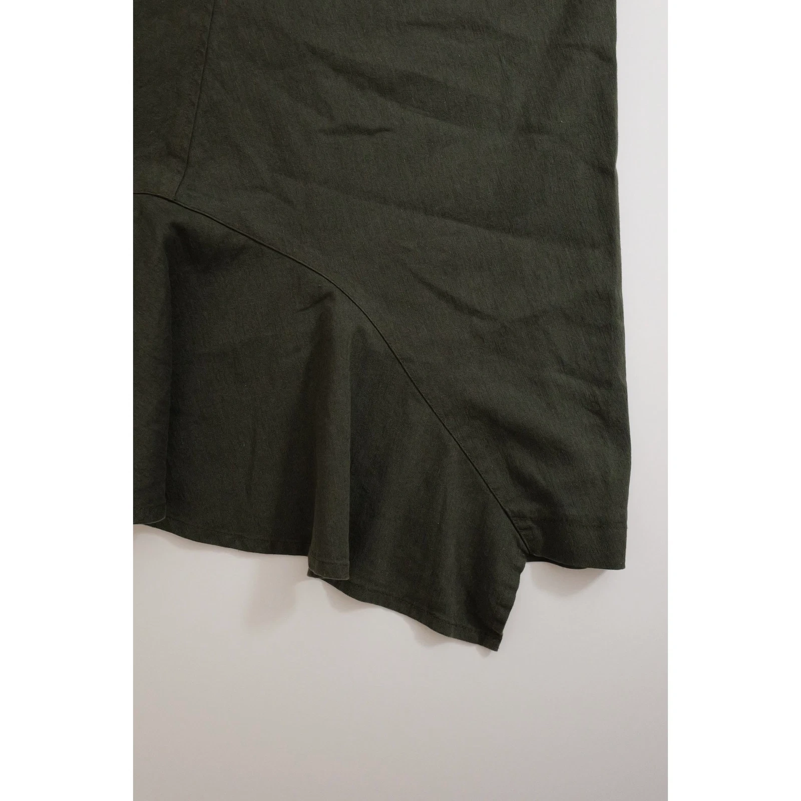 YOHJI YAMAMOTO Jupe mi-longue Kaki vintage, passéist — photo 14