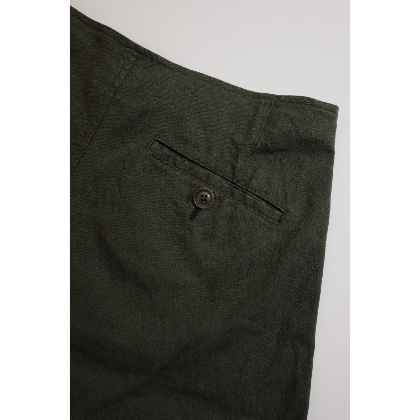 YOHJI YAMAMOTO Jupe mi-longue Kaki vintage, passéist — photo 15