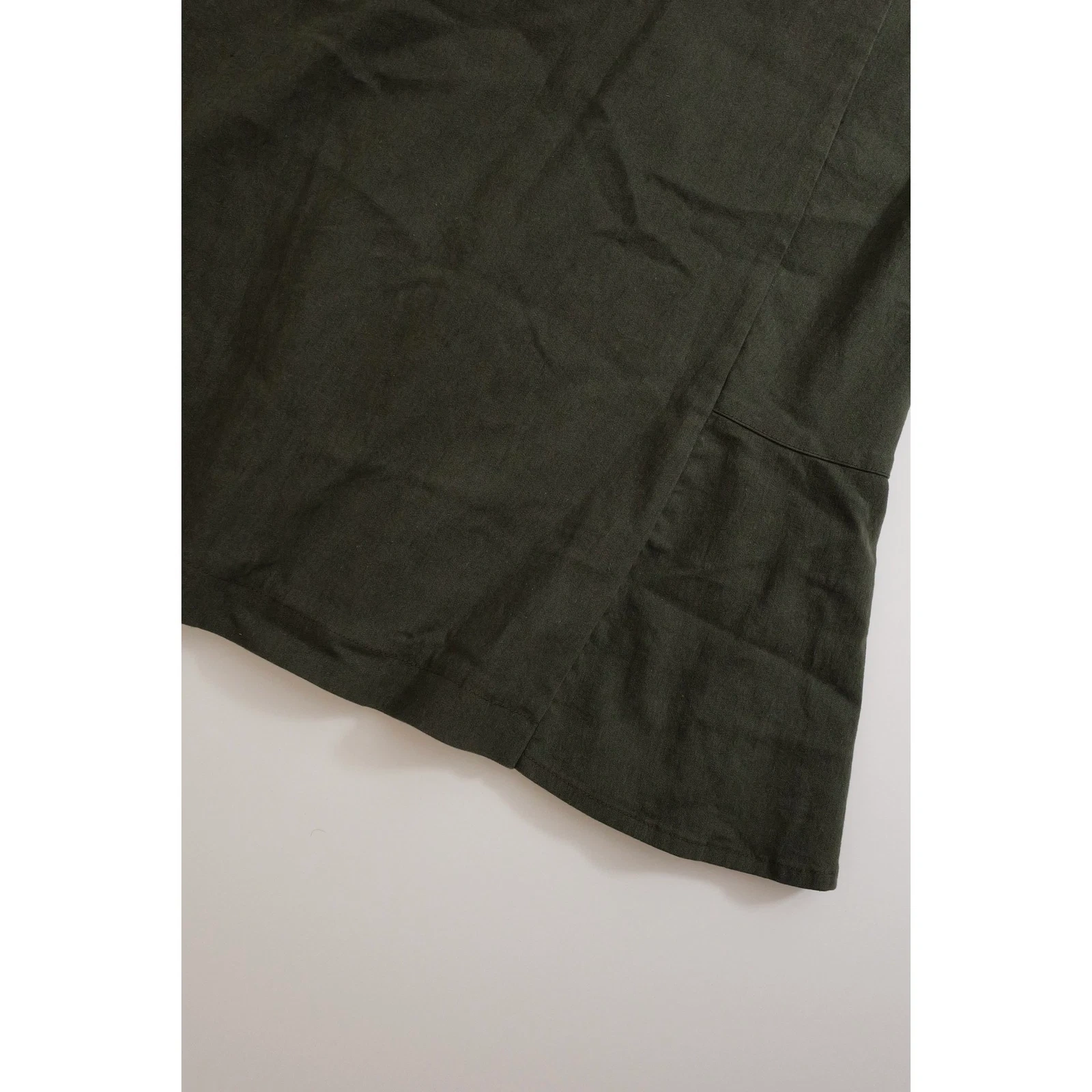 YOHJI YAMAMOTO Jupe mi-longue Kaki vintage, passéist — photo 3