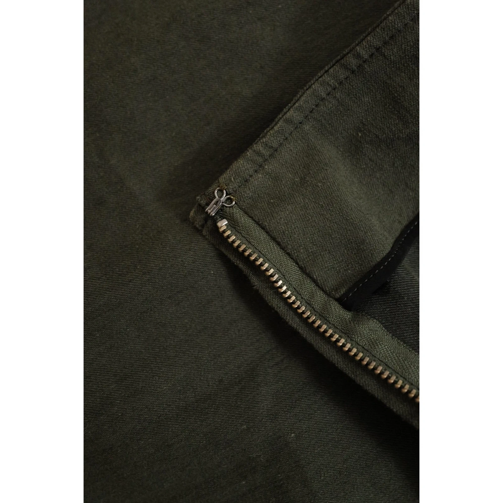 YOHJI YAMAMOTO Jupe mi-longue Kaki vintage, passéist — photo 9