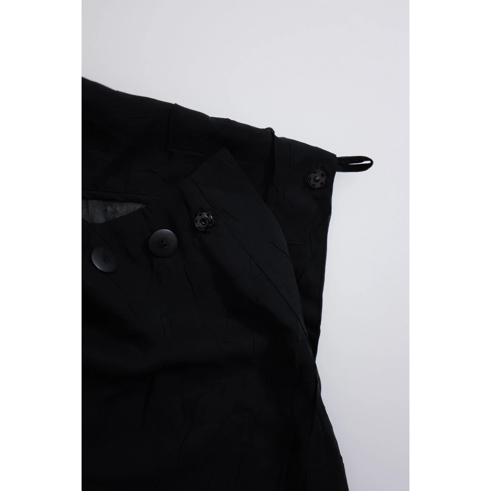 YOHJI YAMAMOTO Mini jupe Noir vintage, passéist — photo 15