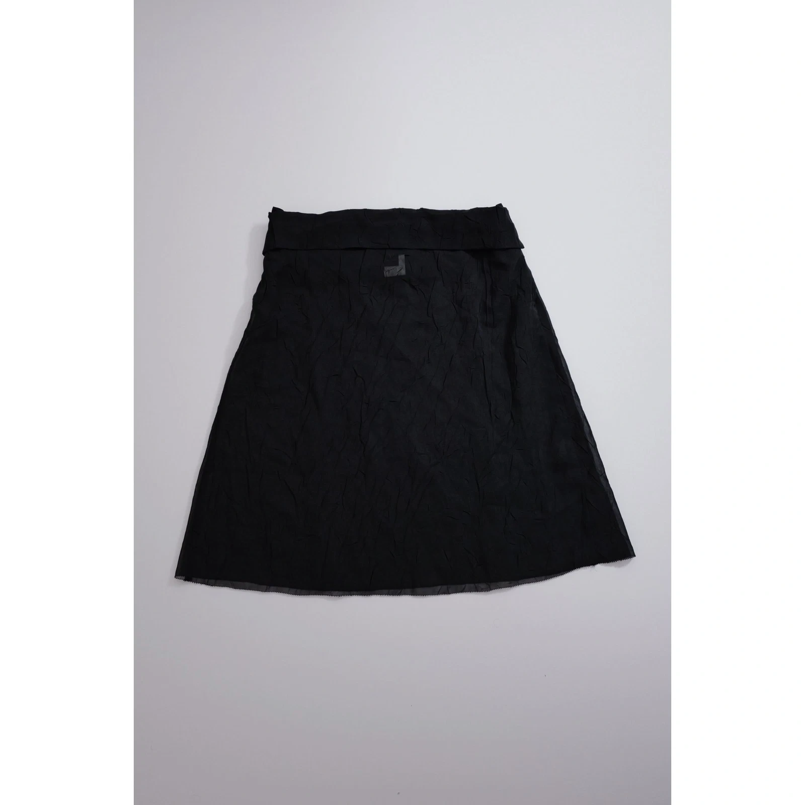 YOHJI YAMAMOTO Mini jupe Noir vintage, passéist — photo 4