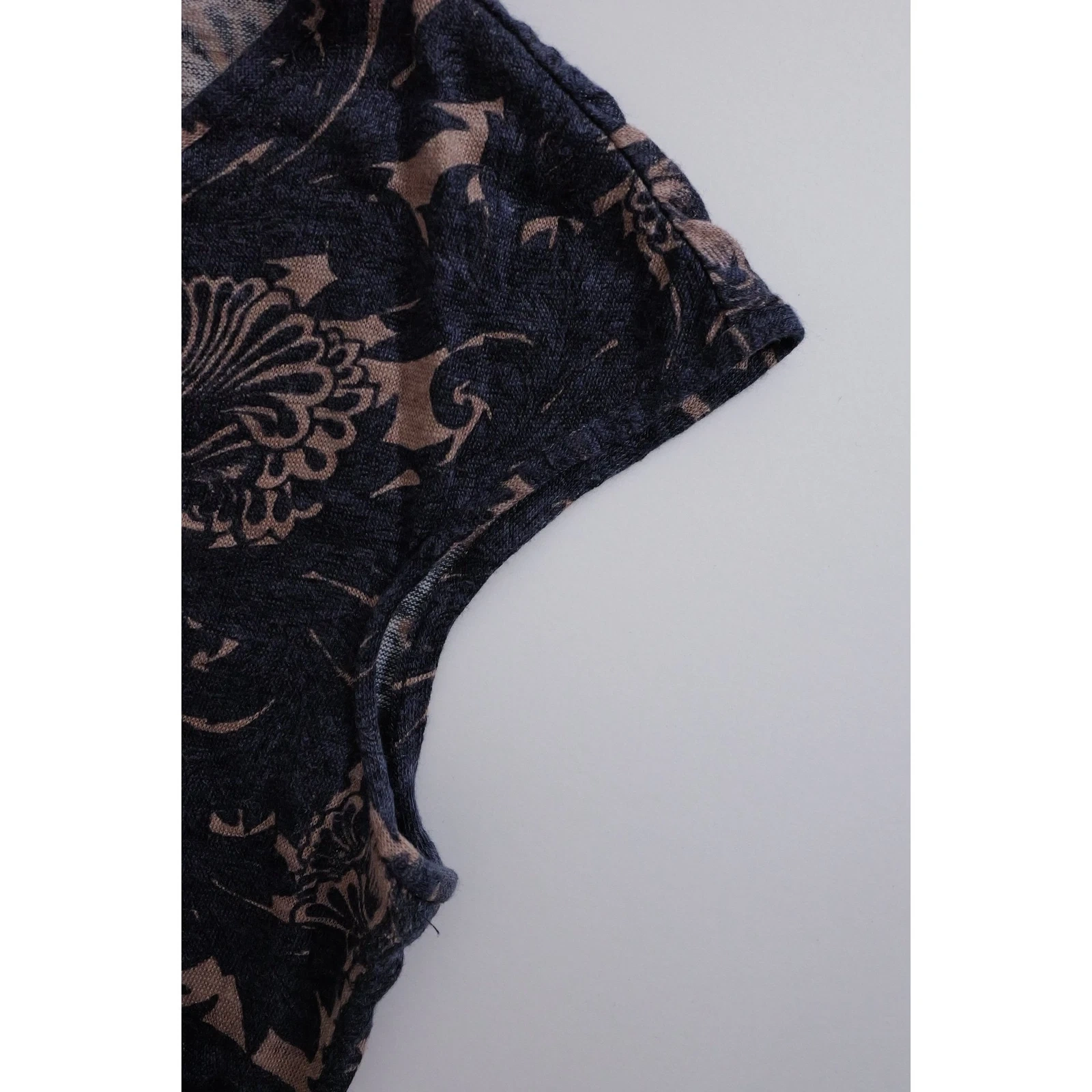 YOHJI YAMAMOTO Débardeur en lin Marine vintage, passéist — photo 6