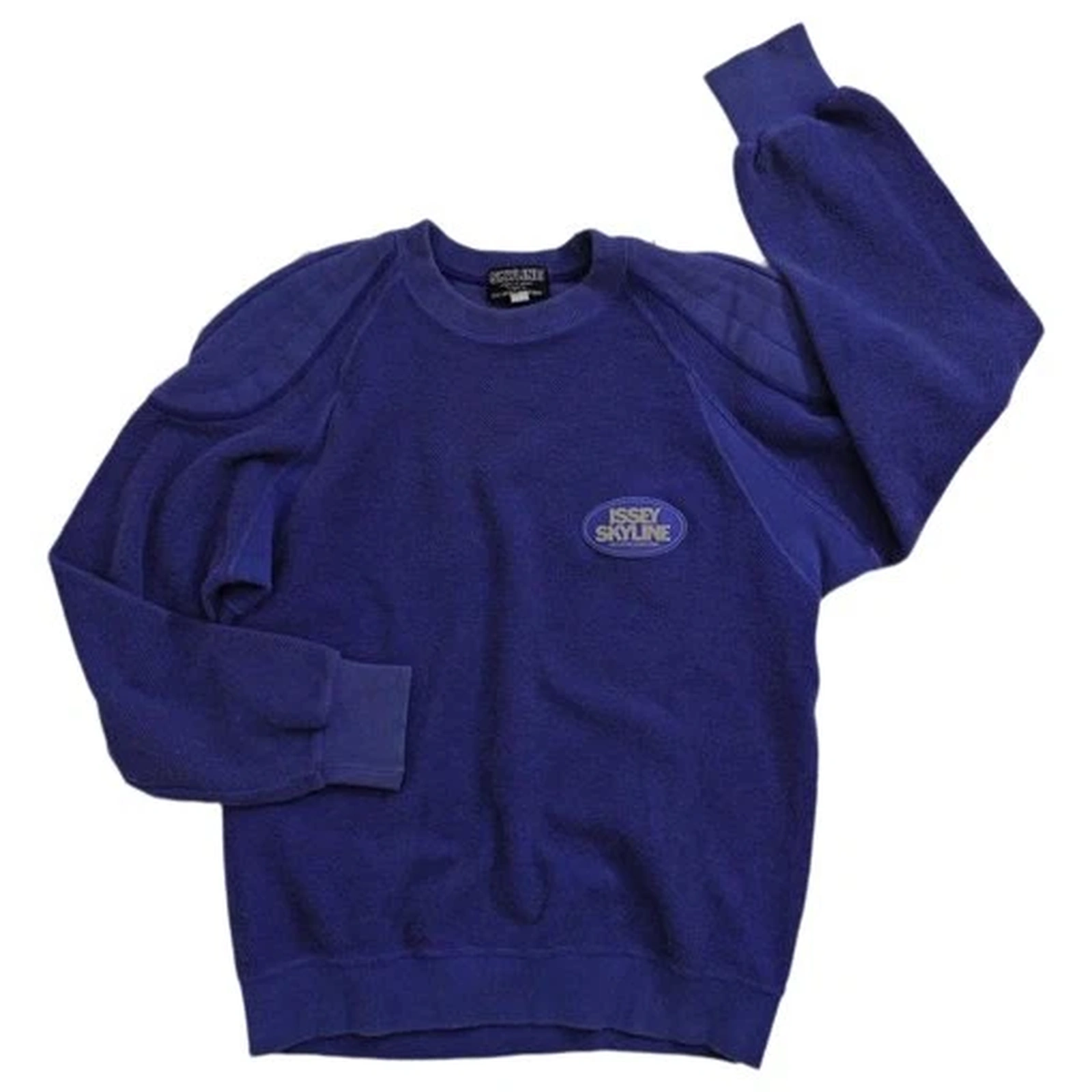 ISSEY MIYAKE Sweat Bleu vintage, passéist — photo 1