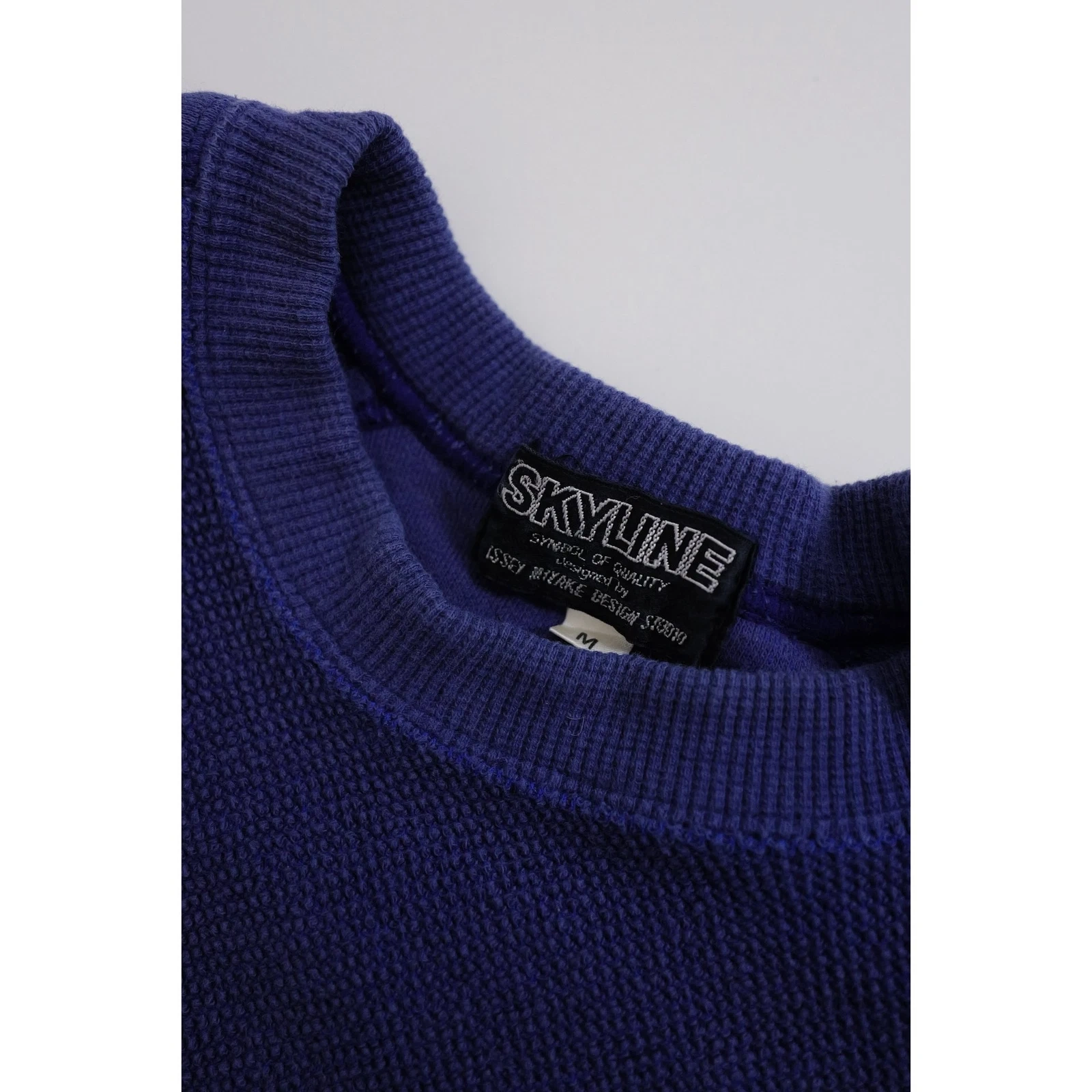 ISSEY MIYAKE Sweat Bleu vintage, passéist — photo 6