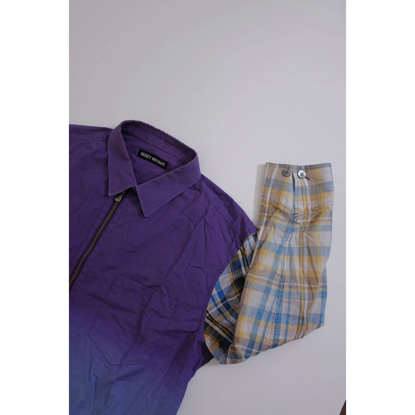 ISSEY MIYAKE Chemise Multicolore vintage, passéist — photo 2