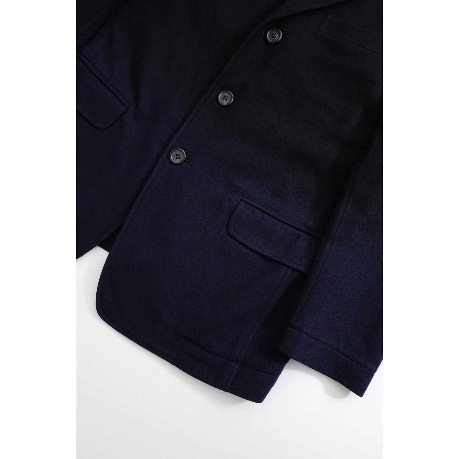 ISSEY MIYAKE Veste en laine Noir vintage, passéist — photo 3