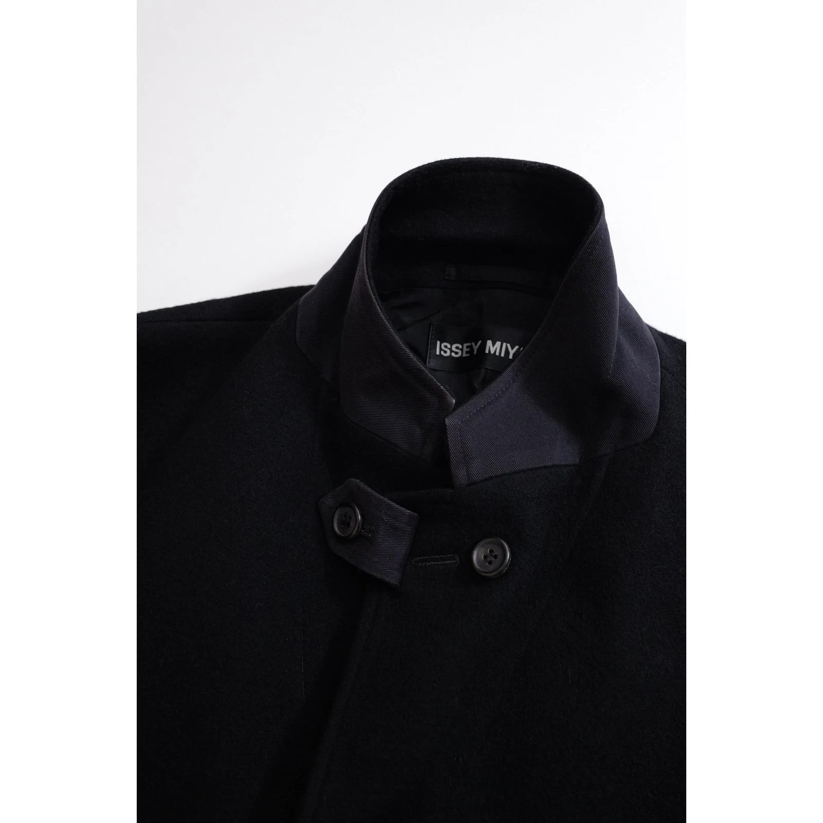 ISSEY MIYAKE Veste en laine Noir vintage, passéist — photo 9