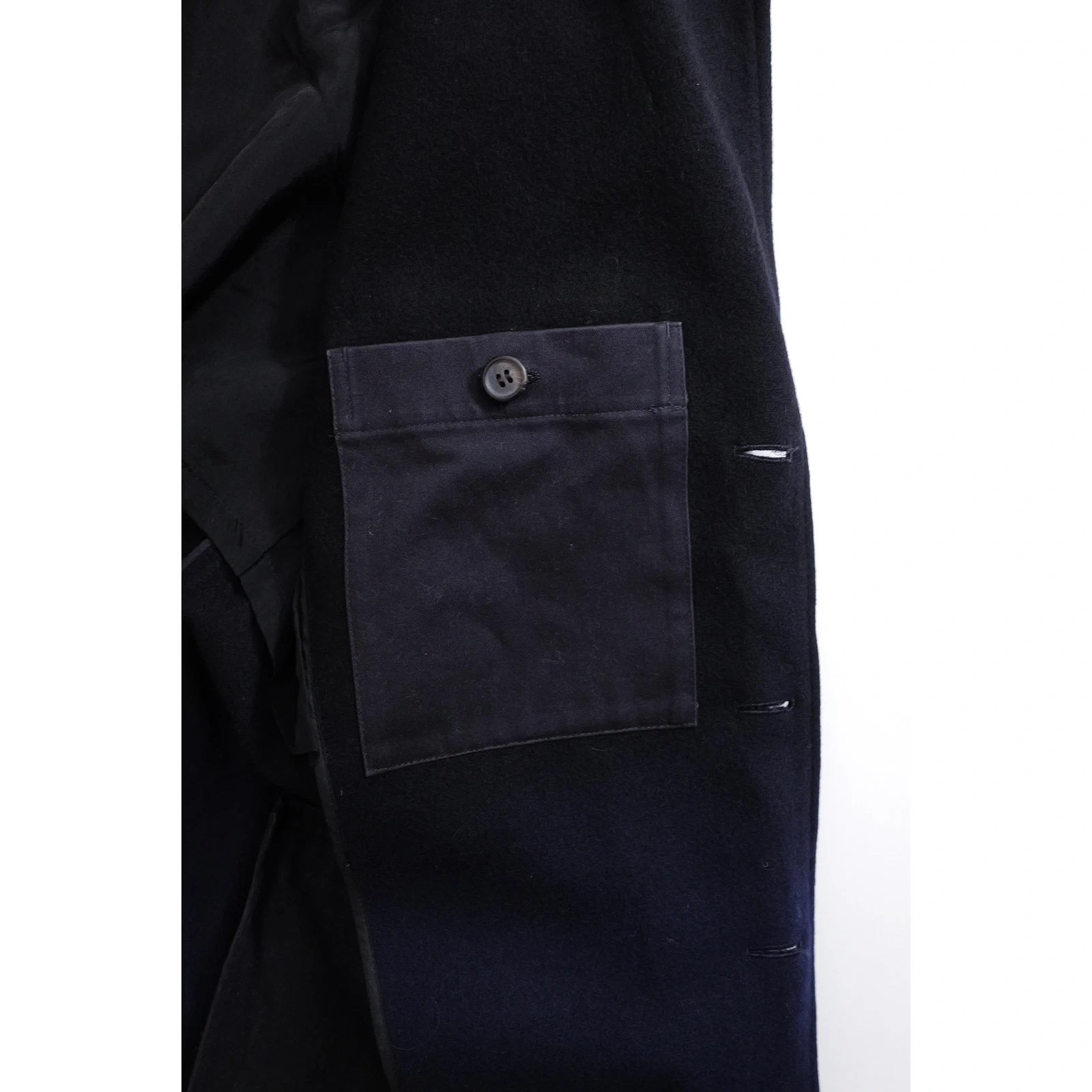 ISSEY MIYAKE Veste en laine Noir vintage, passéist — photo 10