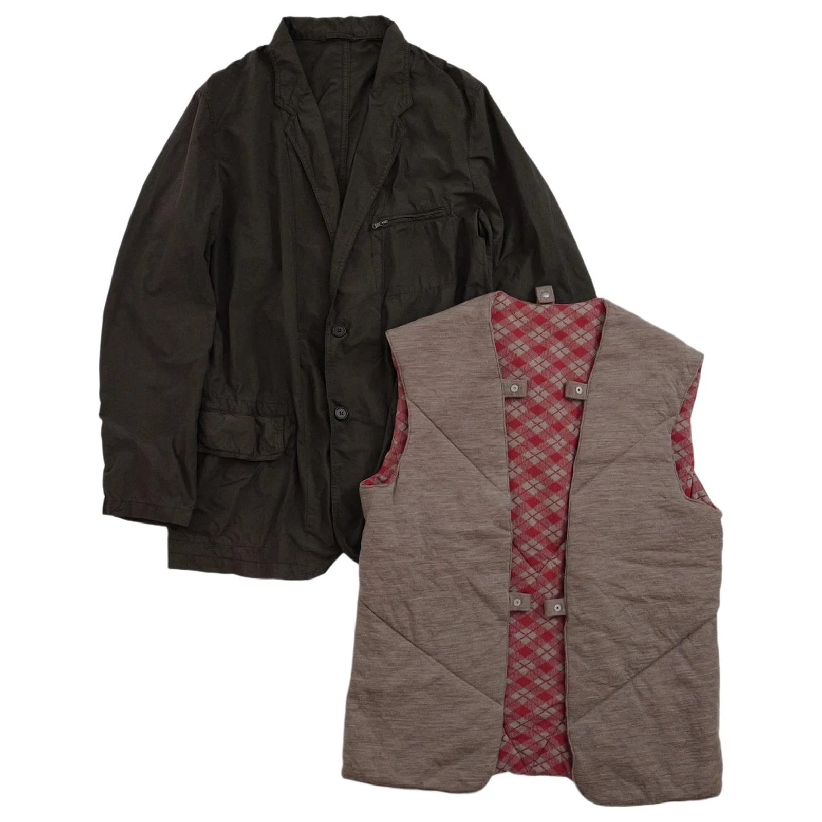 YOHJI YAMAMOTO Veste Marron vintage, passéist — photo 1