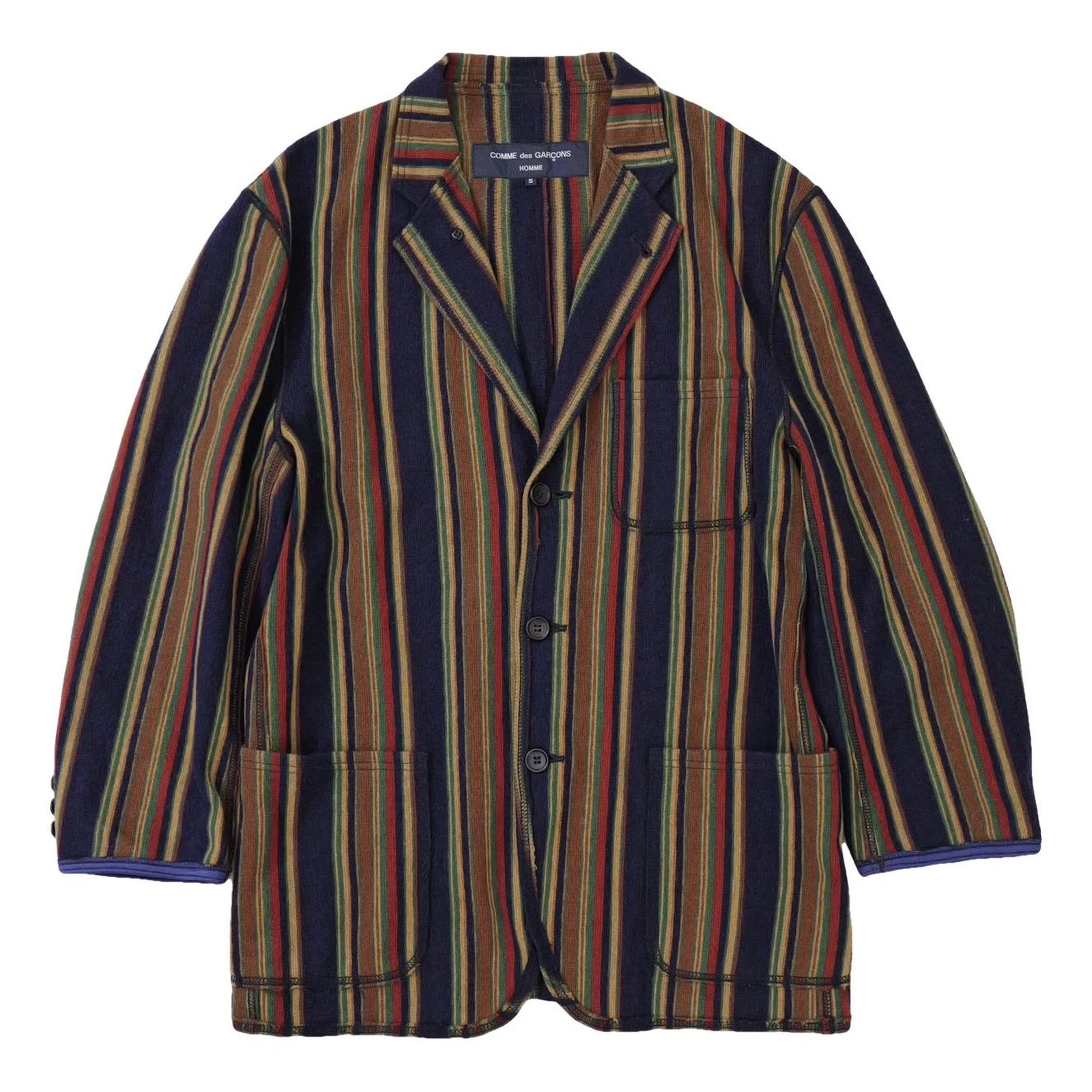 COMME DES GARÇONS Veste en laine Multicolore vintage, passéist — photo 1