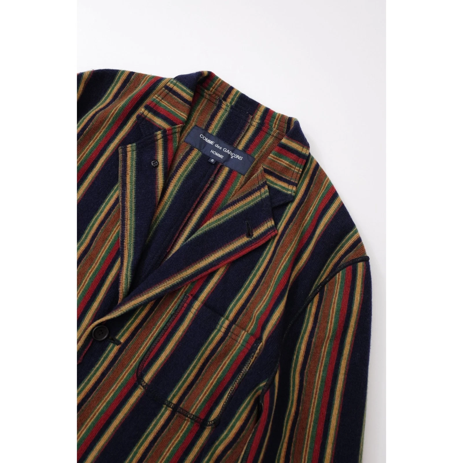 COMME DES GARÇONS Veste en laine Multicolore vintage, passéist — photo 2