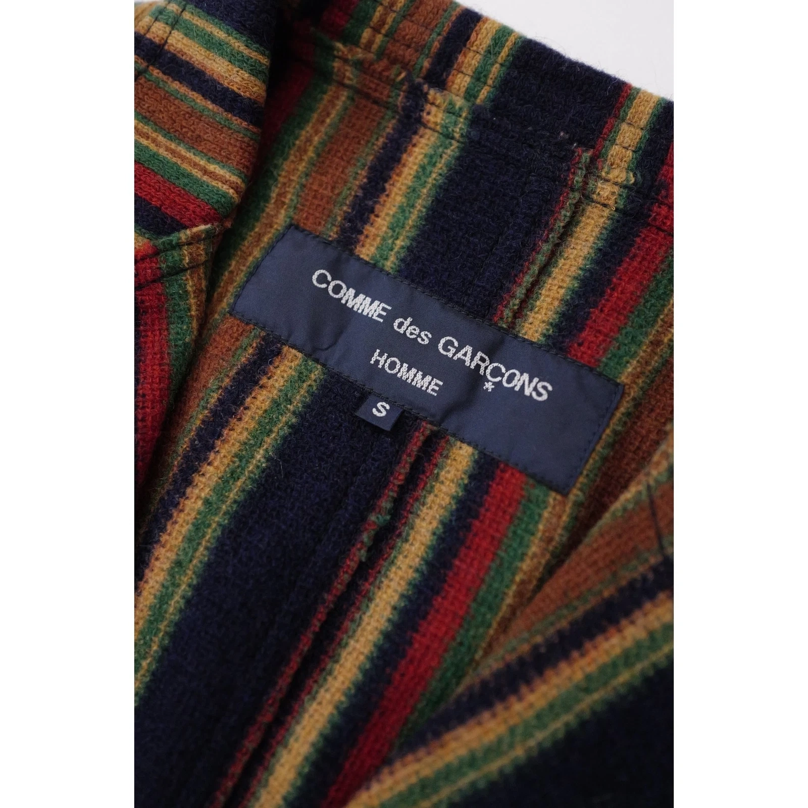 COMME DES GARÇONS Veste en laine Multicolore vintage, passéist — photo 3