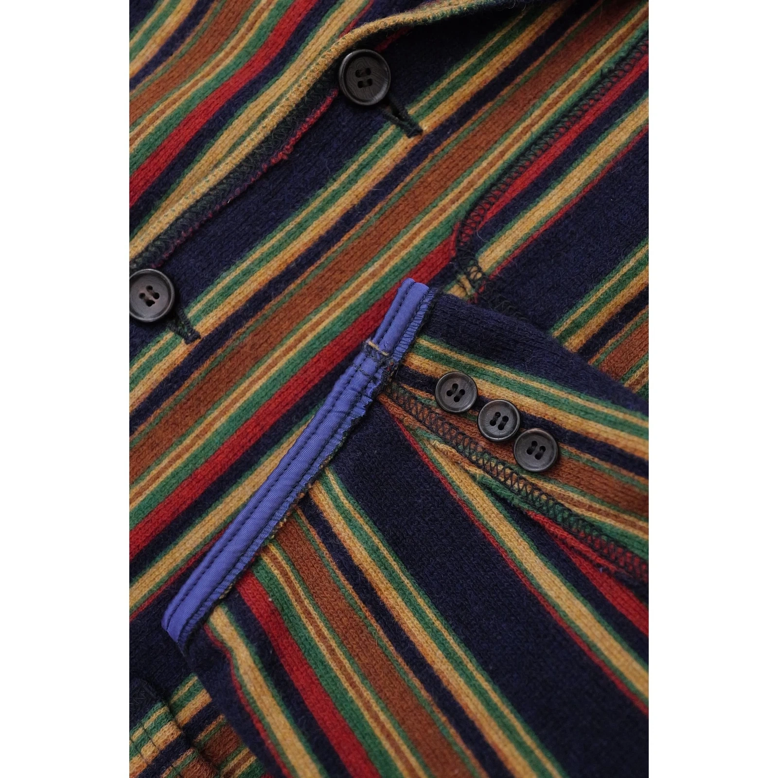 COMME DES GARÇONS Veste en laine Multicolore vintage, passéist — photo 8