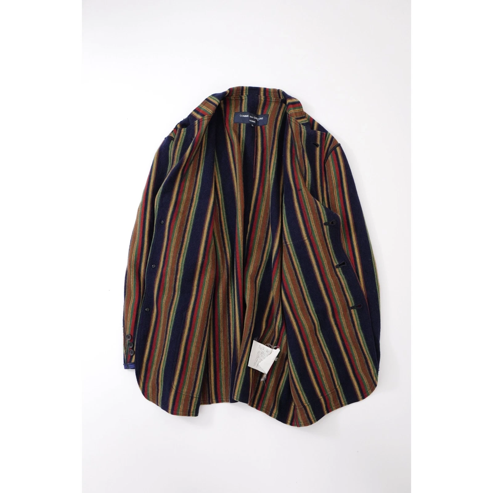 COMME DES GARÇONS Veste en laine Multicolore vintage, passéist — photo 10