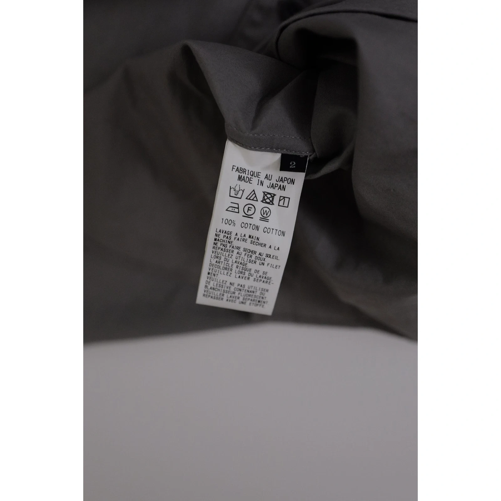 YOHJI YAMAMOTO Chemise Gris vintage, passéist — photo 8