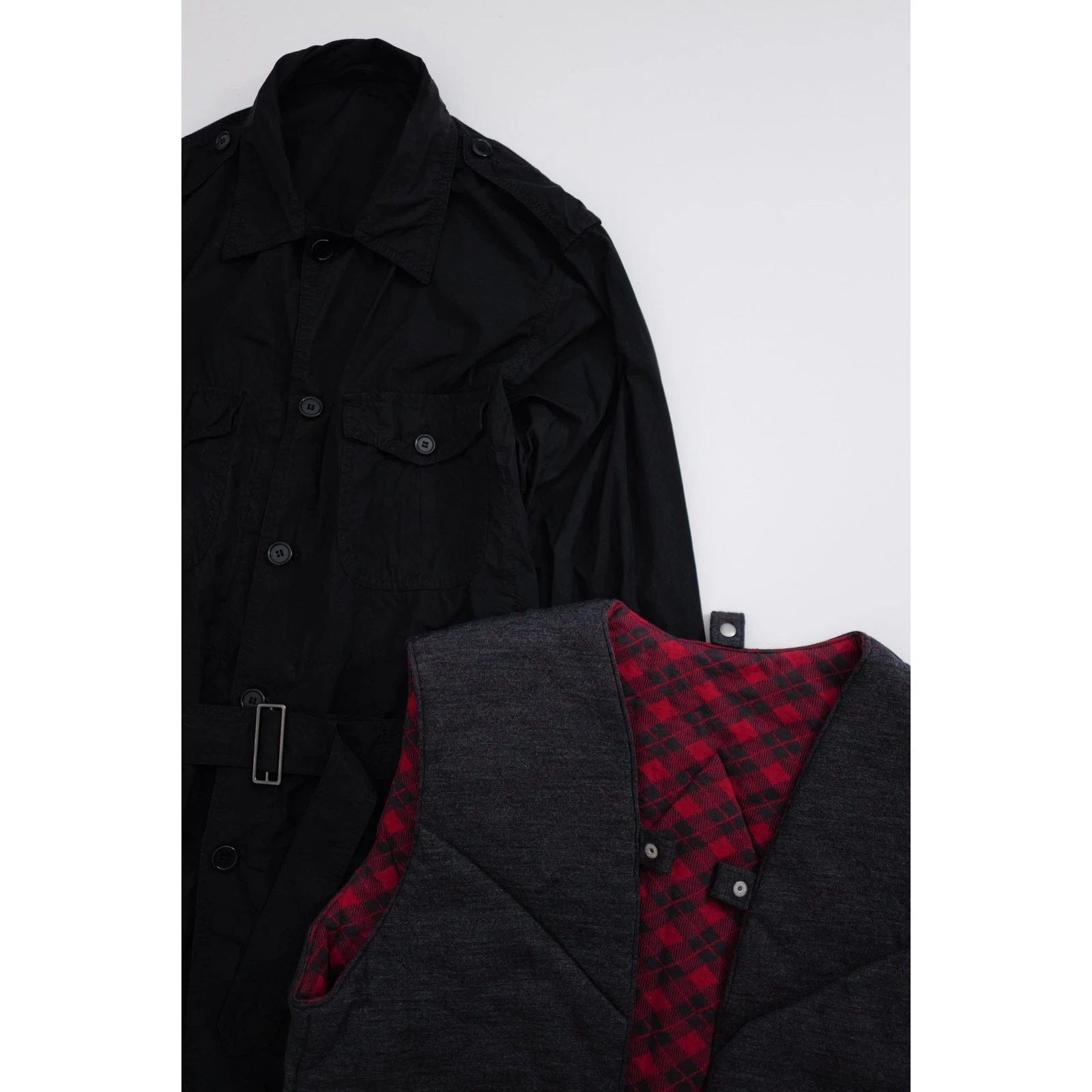 YOHJI YAMAMOTO Veste Noir vintage, passéist — photo 3