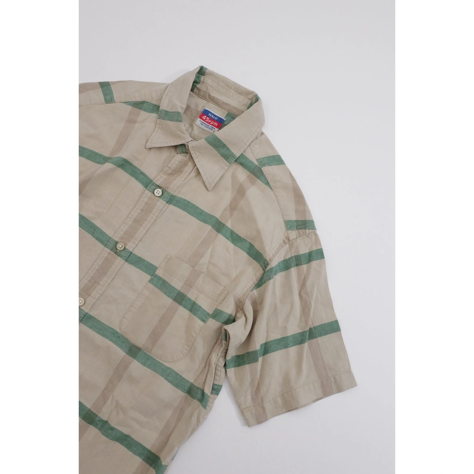 45RPM Chemise Beige vintage, passéist — photo 2