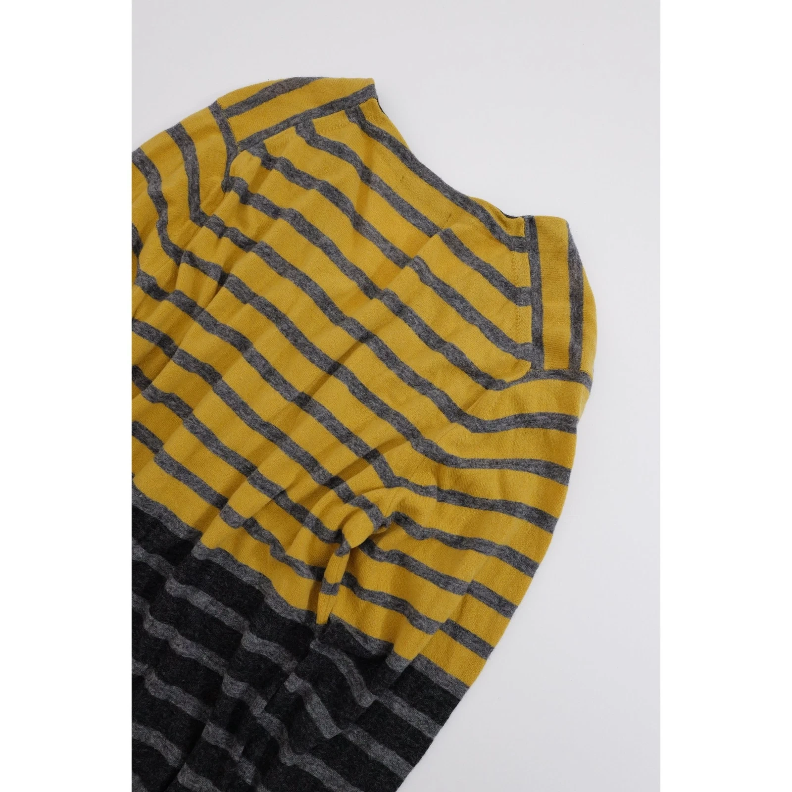 ZUCCA Gilet en laine Jaune vintage, passéist — photo 13