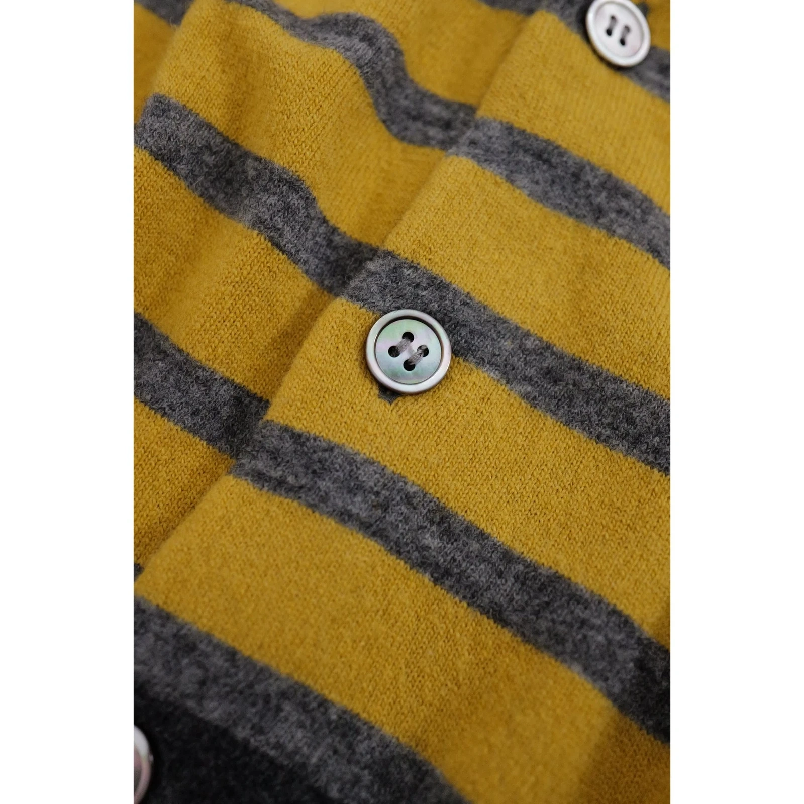 ZUCCA Gilet en laine Jaune vintage, passéist — photo 5