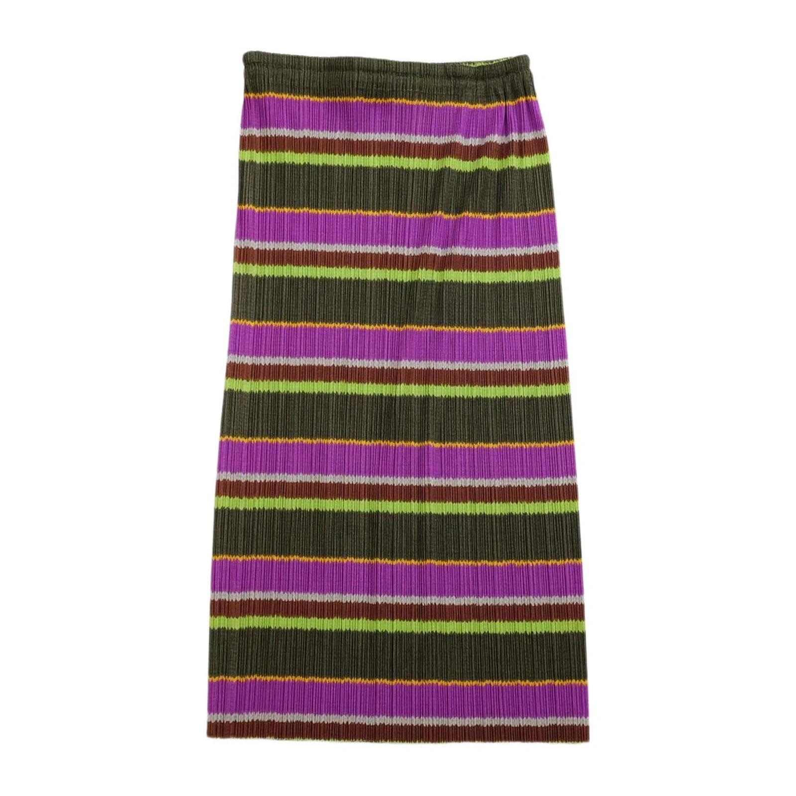 ISSEY MIYAKE Jupe mi-longue Multicolore vintage, passéist — photo 1