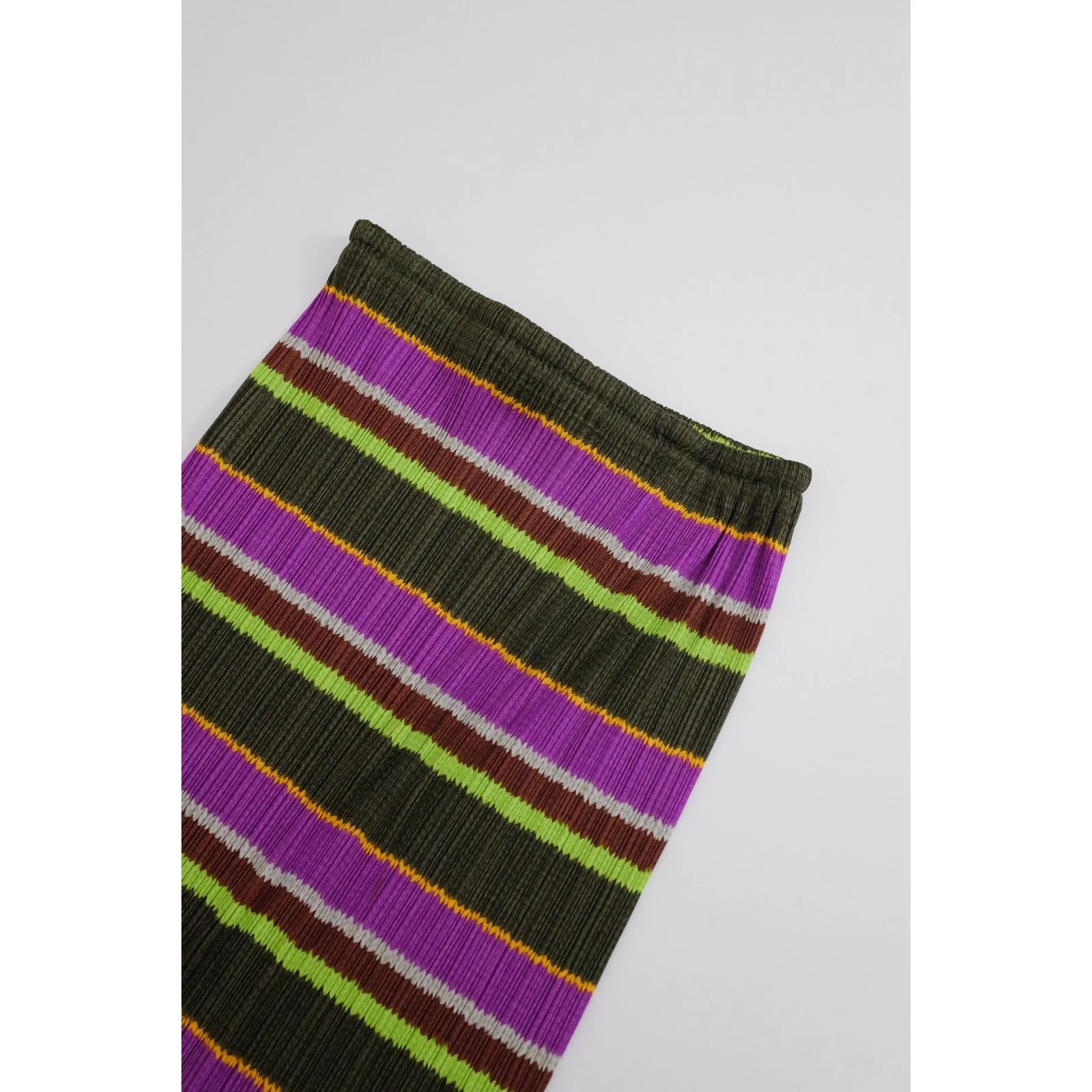 ISSEY MIYAKE Jupe mi-longue Multicolore vintage, passéist — photo 2