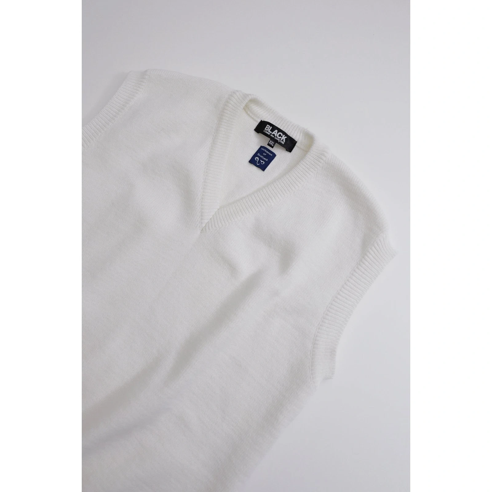 COMME DES GARÇONS Pull-over Écru vintage, passéist — photo 2