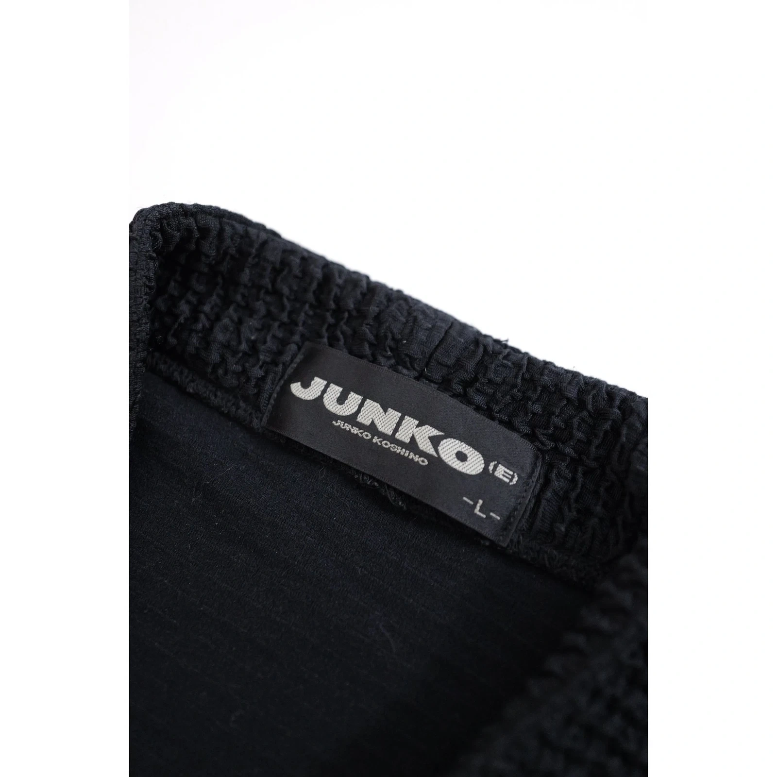 JUNKO KOSHINO Sweat Noir vintage, passéist — photo 6