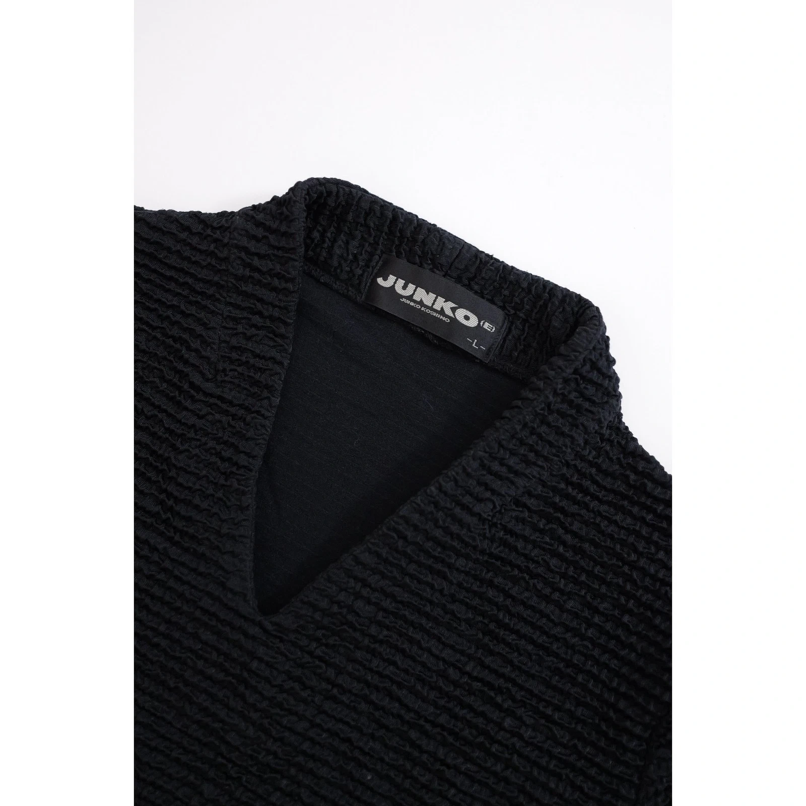 JUNKO KOSHINO Sweat Noir vintage, passéist — photo 7