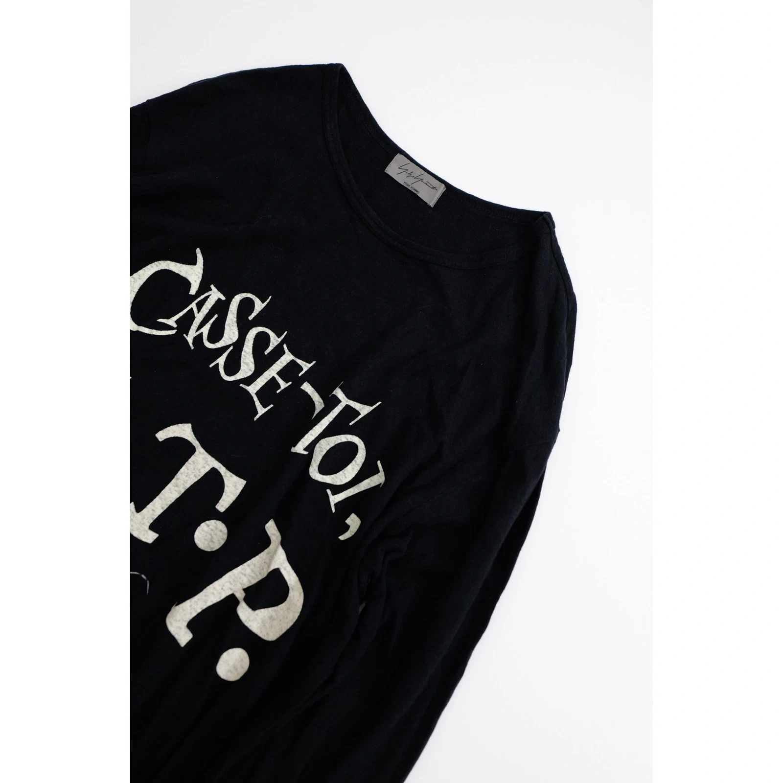 YOHJI YAMAMOTO Tee shirt Noir vintage, passéist — photo 2
