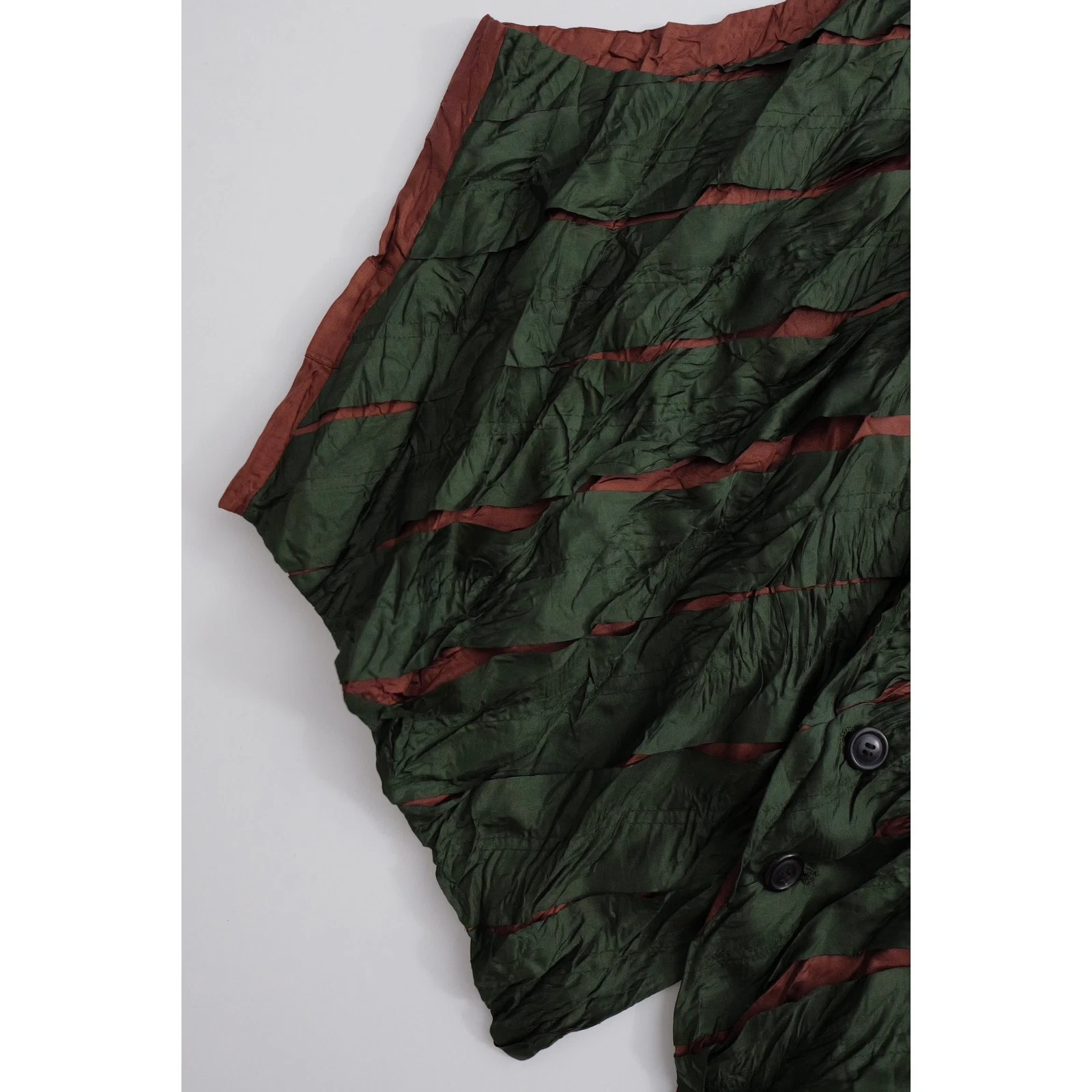 ISSEY MIYAKE Tunique Kaki vintage, passéist — photo 3