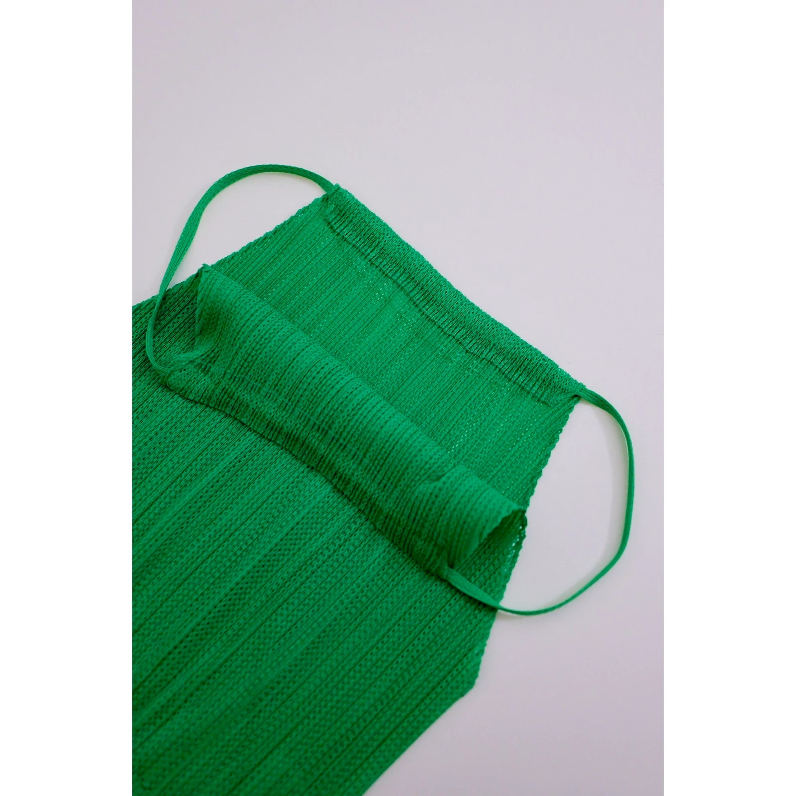 ISSEY MIYAKE Mini robe Vert vintage, passéist — photo 12