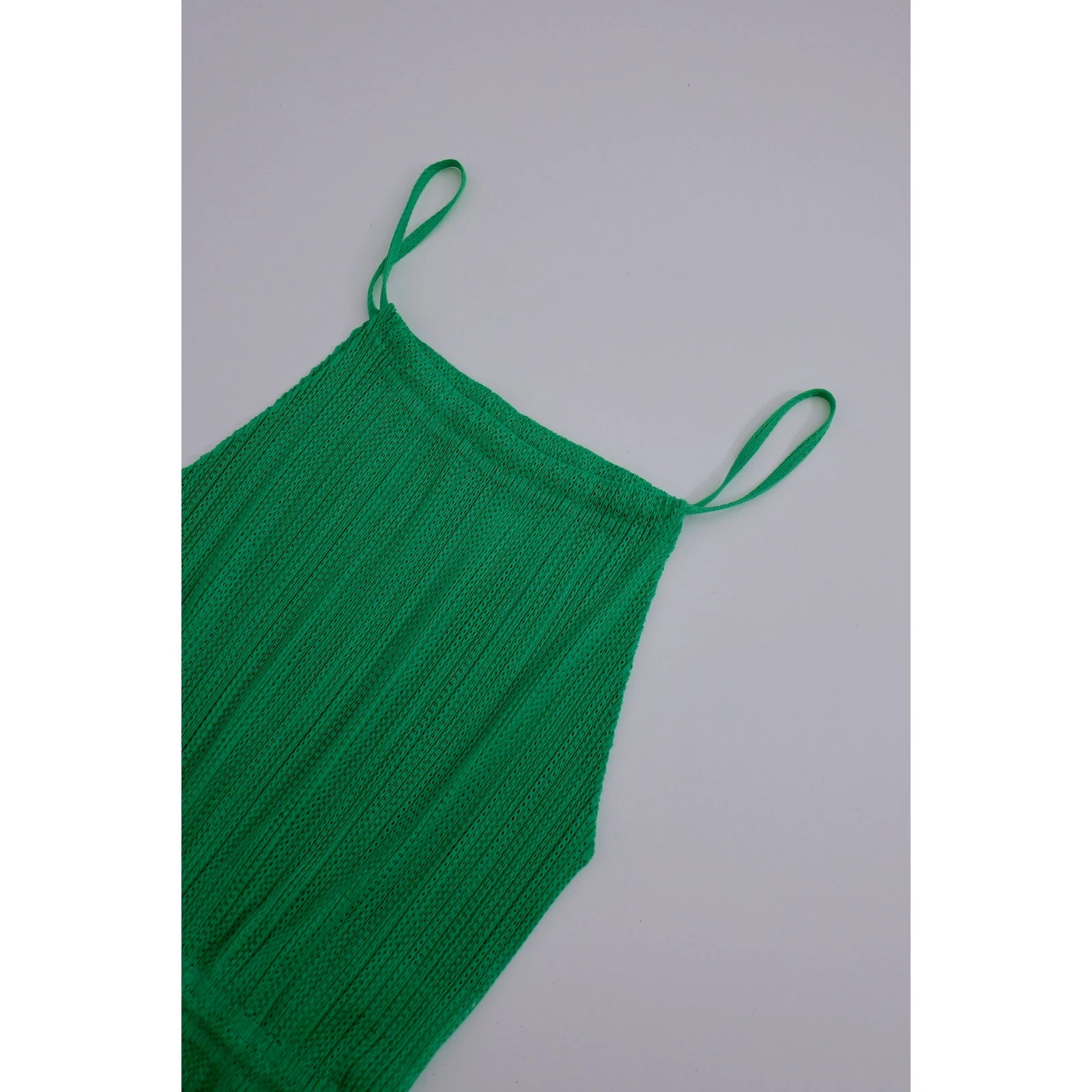 ISSEY MIYAKE Mini robe Vert vintage, passéist — photo 3