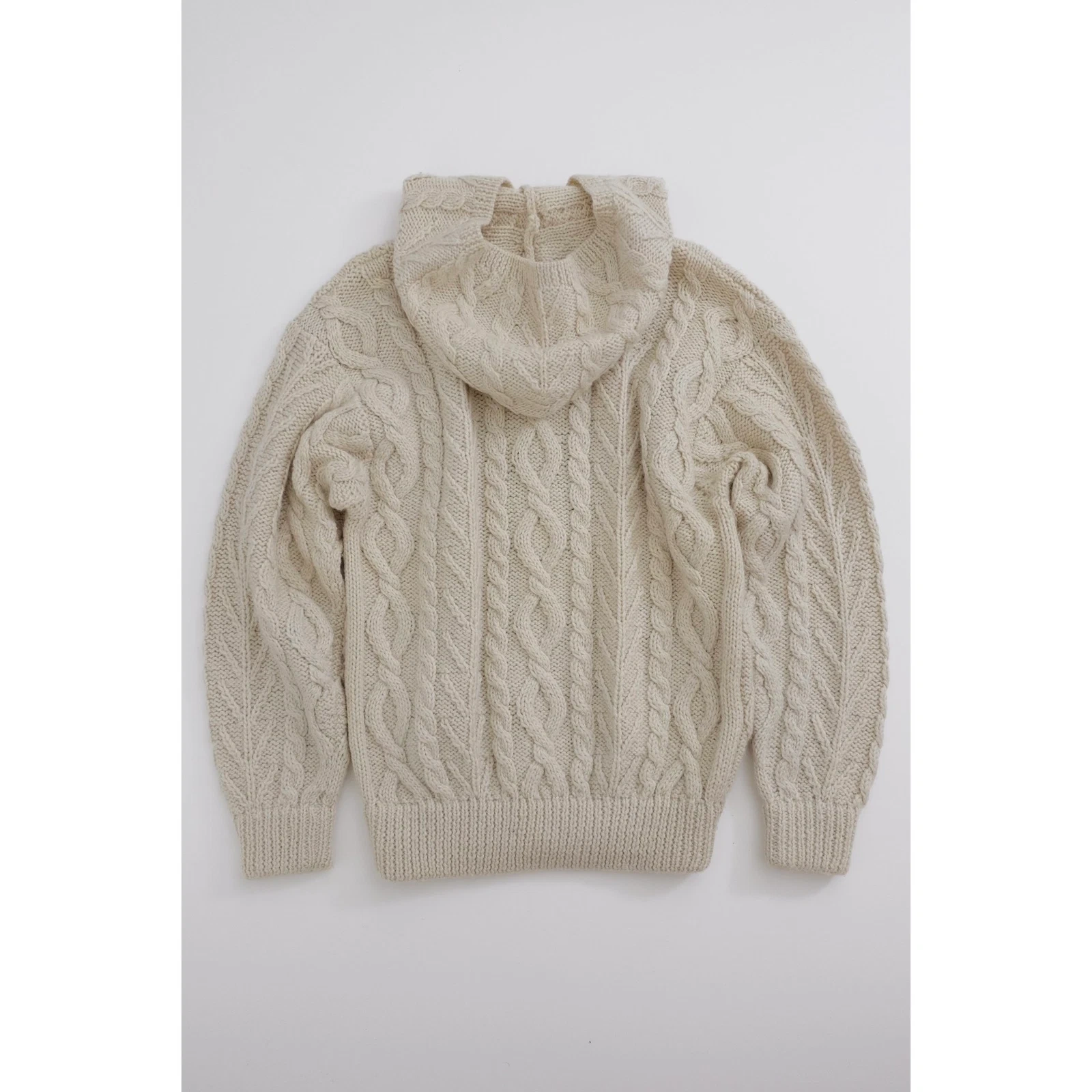 JUNKO KOSHINO Pull en laine Beige vintage, passéist — photo 12