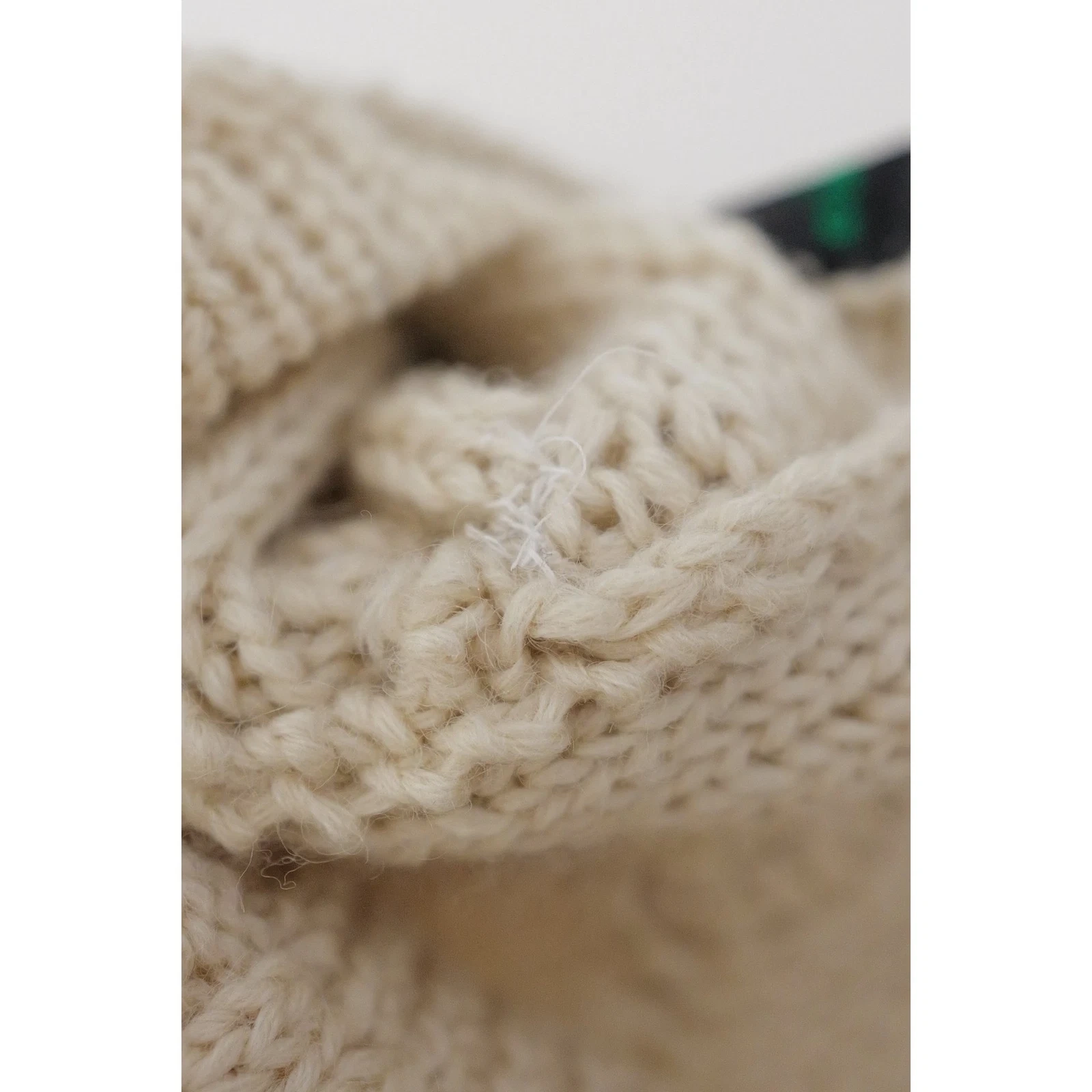 JUNKO KOSHINO Pull en laine Beige vintage, passéist — photo 15