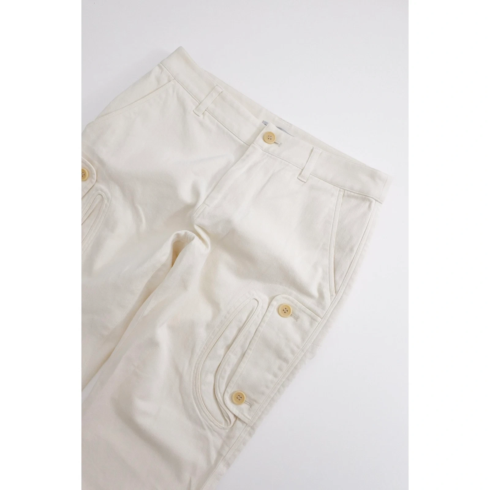 ISSEY MIYAKE Jean droit Beige vintage, passéist — photo 2