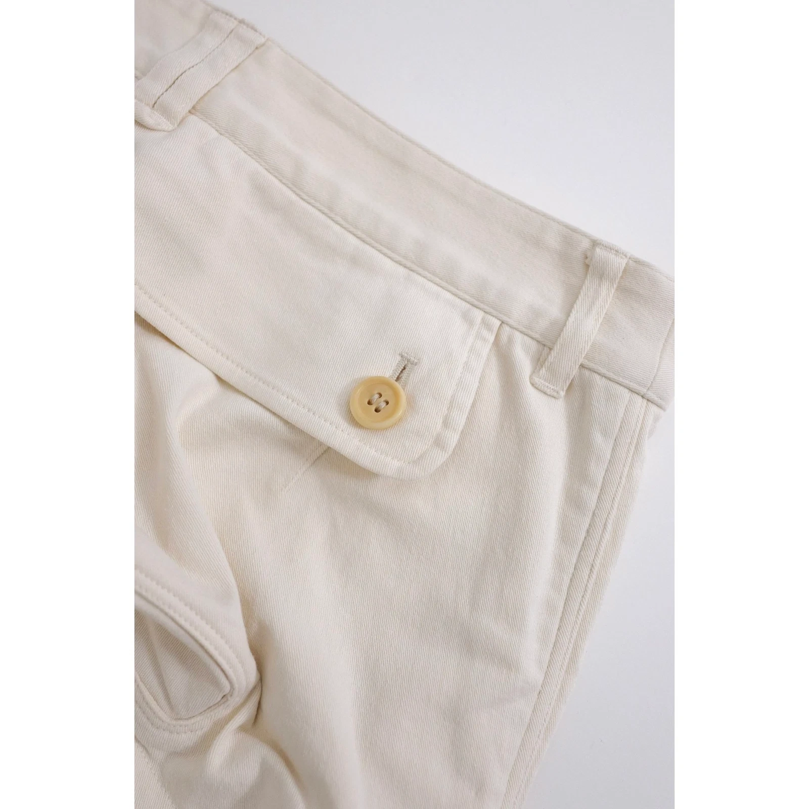 ISSEY MIYAKE Jean droit Beige vintage, passéist — photo 13
