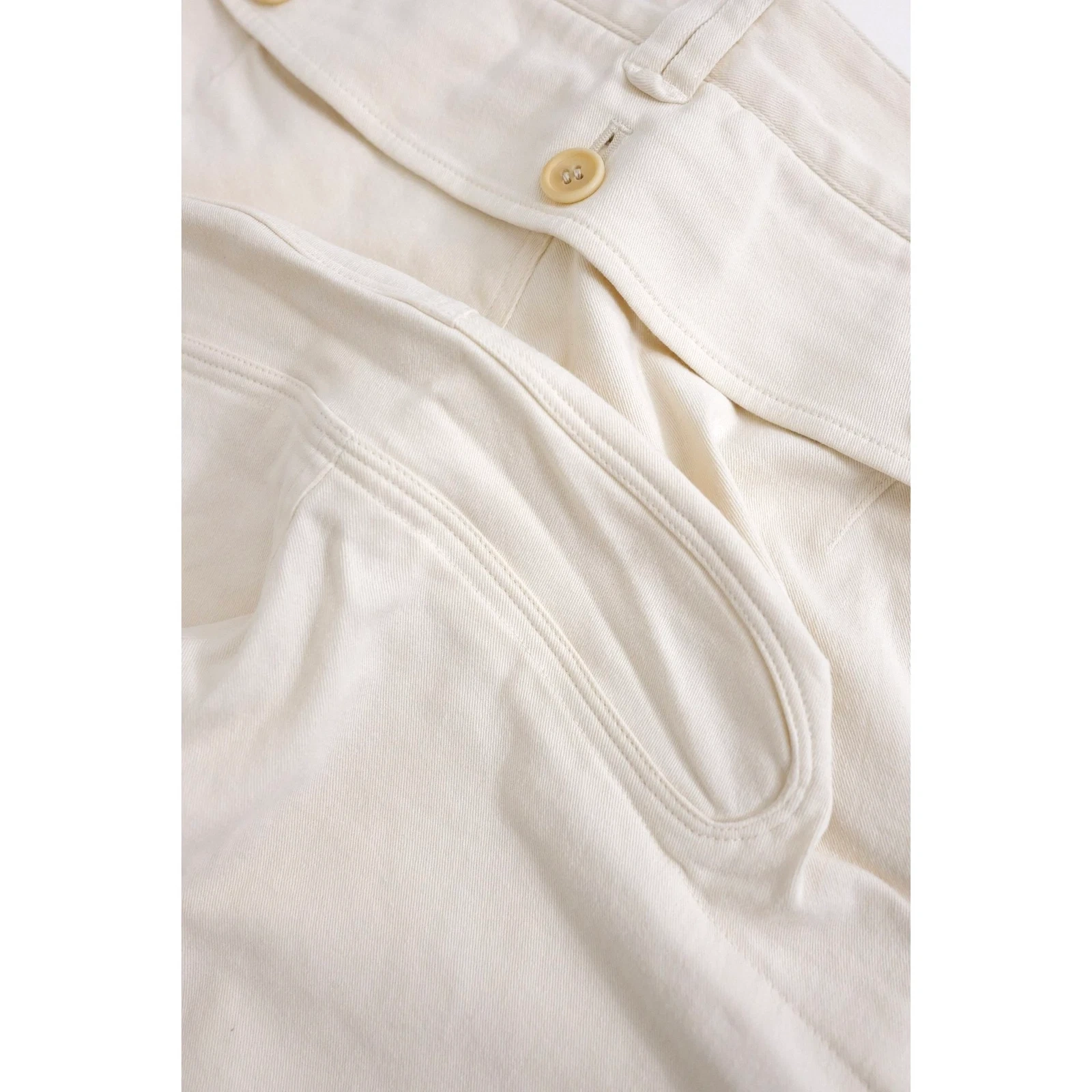 ISSEY MIYAKE Jean droit Beige vintage, passéist — photo 14