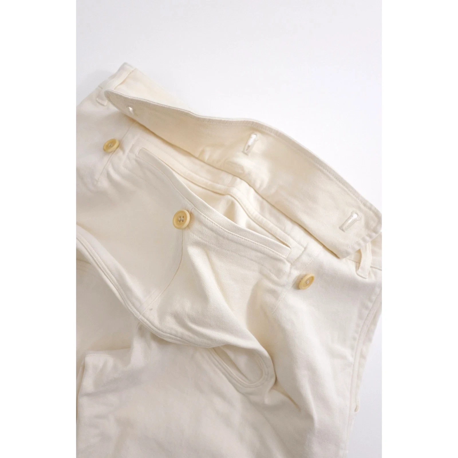 ISSEY MIYAKE Jean droit Beige vintage, passéist — photo 15