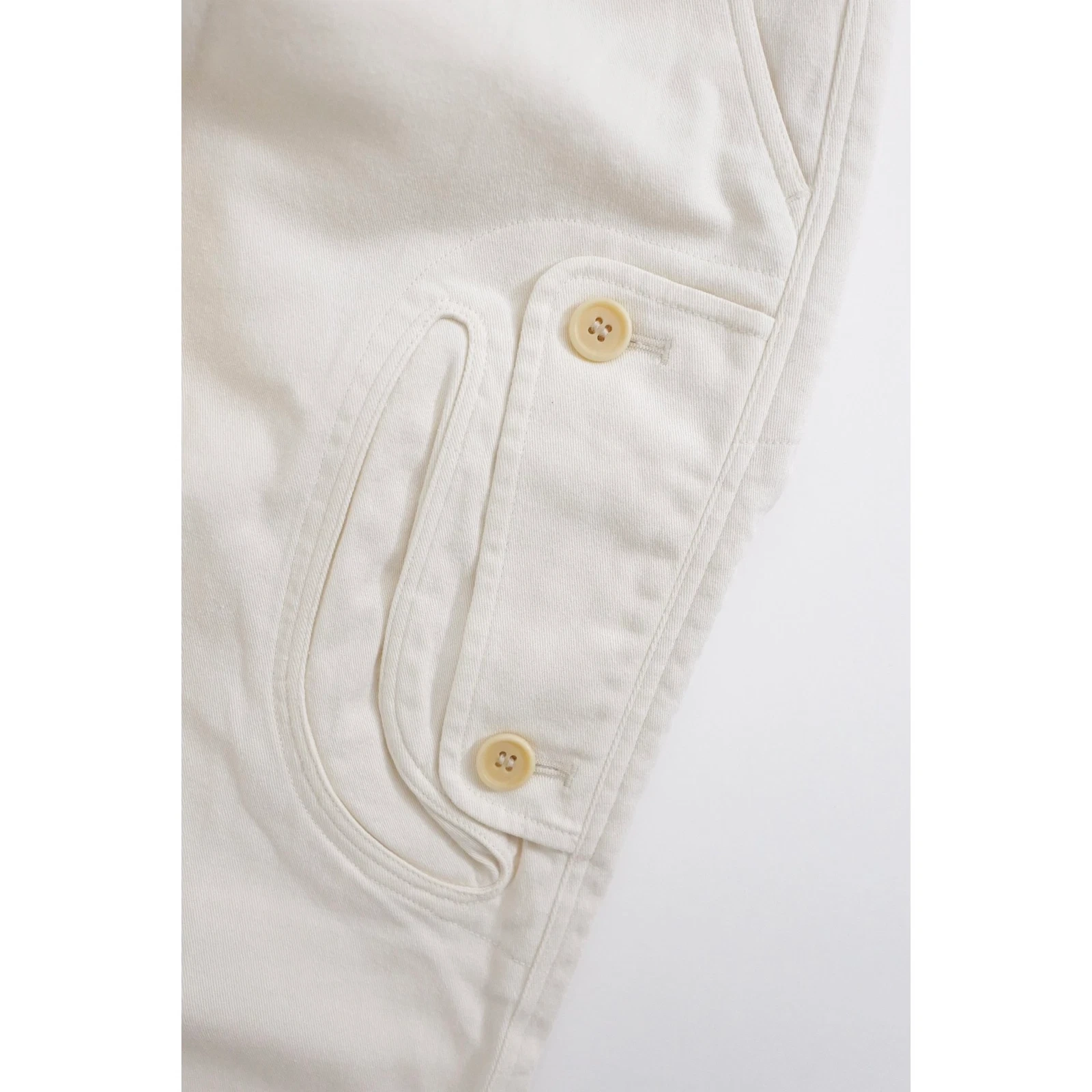 ISSEY MIYAKE Jean droit Beige vintage, passéist — photo 3