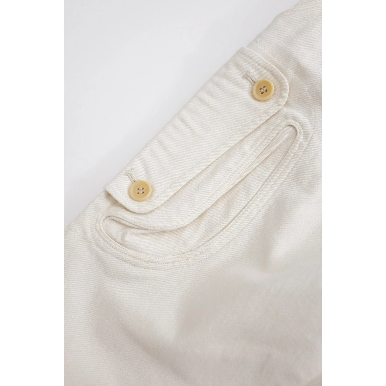 ISSEY MIYAKE Jean droit Beige vintage, passéist — photo 4