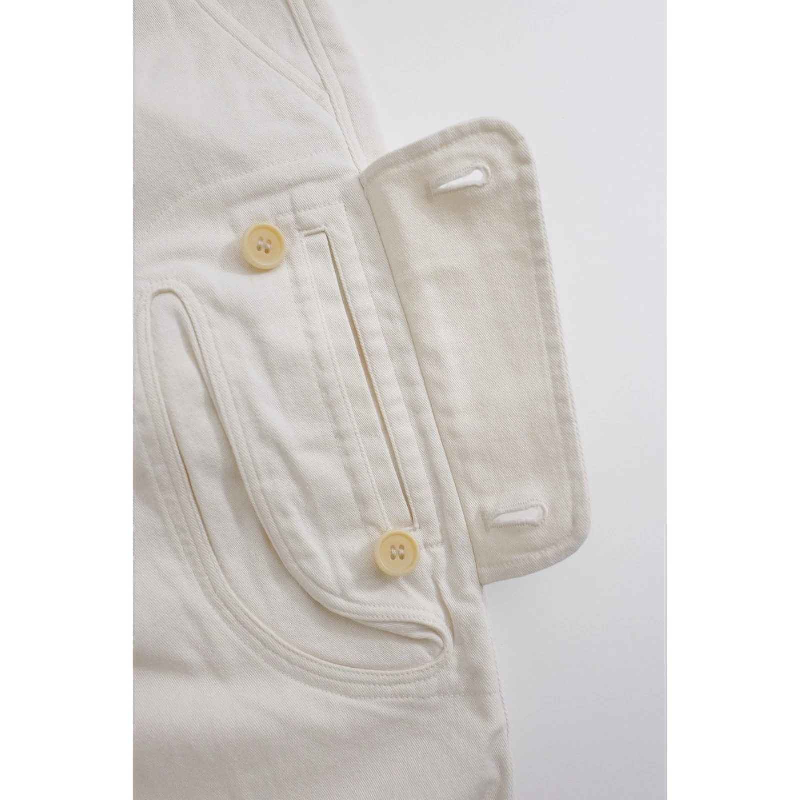 ISSEY MIYAKE Jean droit Beige vintage, passéist — photo 5
