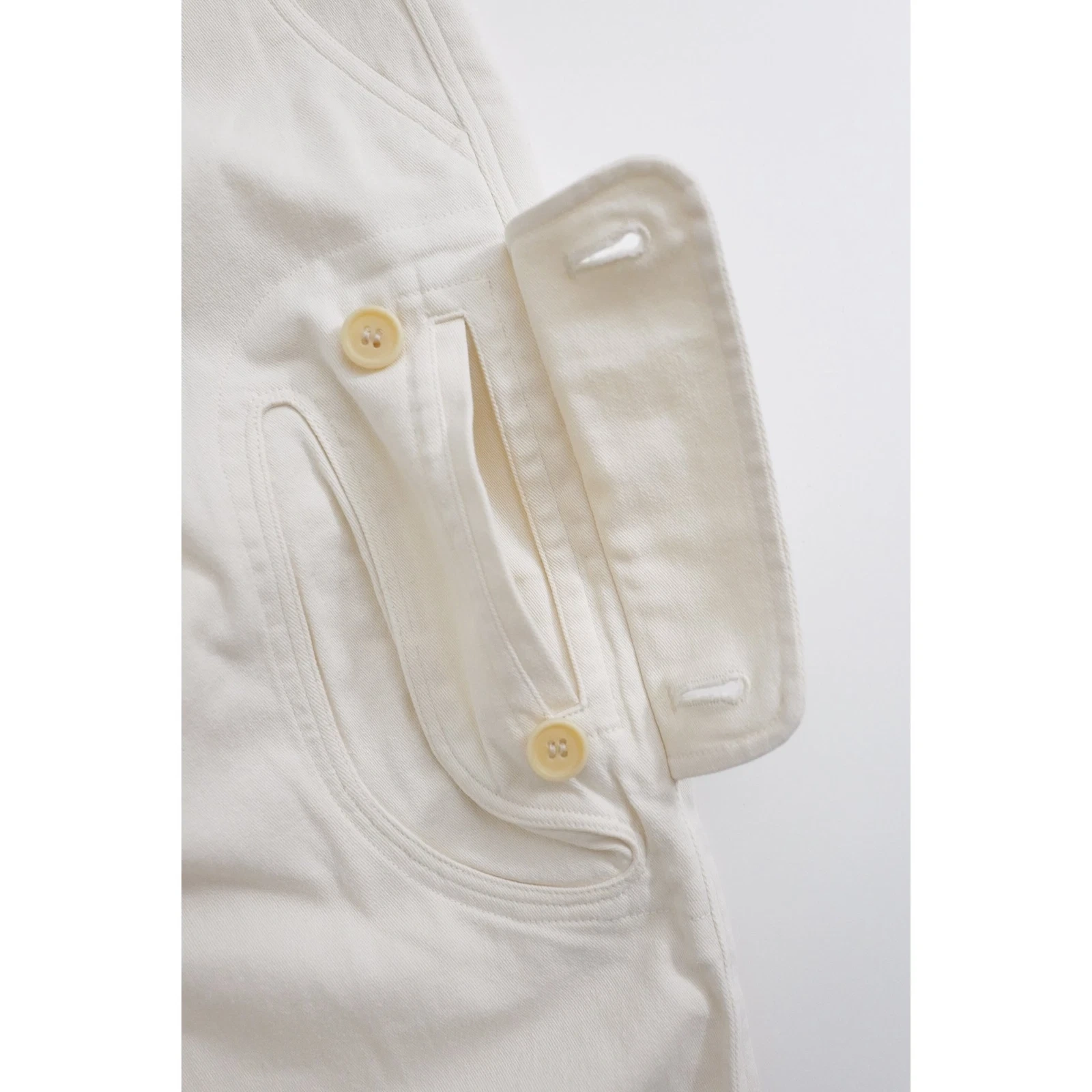 ISSEY MIYAKE Jean droit Beige vintage, passéist — photo 6