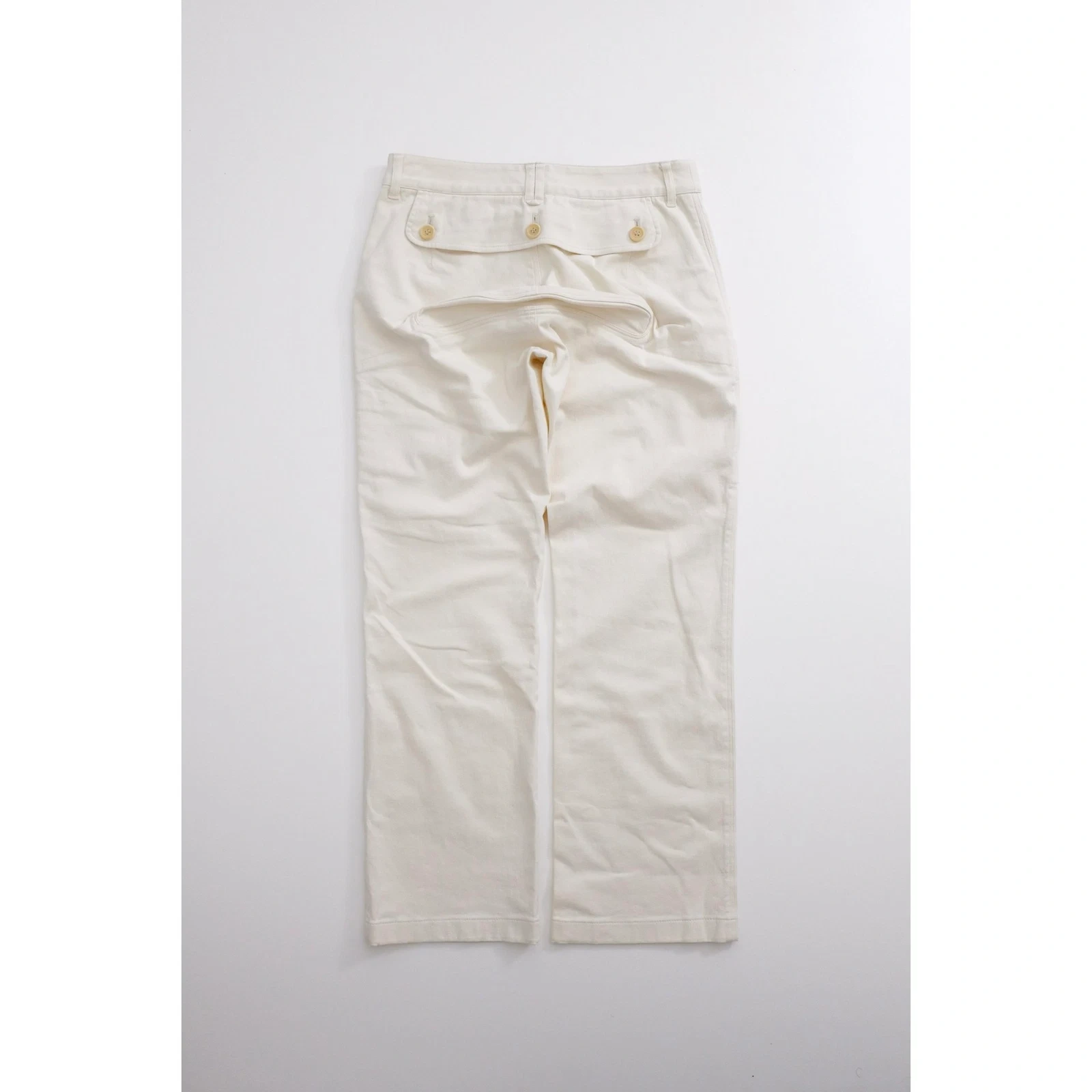 ISSEY MIYAKE Jean droit Beige vintage, passéist — photo 10