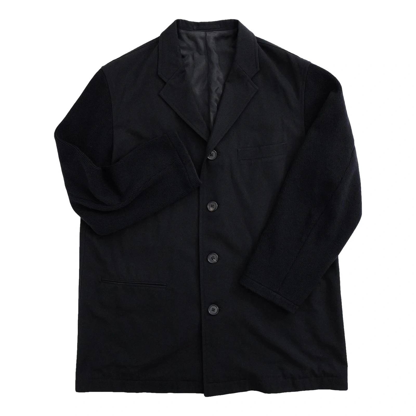 YOHJI YAMAMOTO Veste en laine Noir vintage, passéist — photo 1