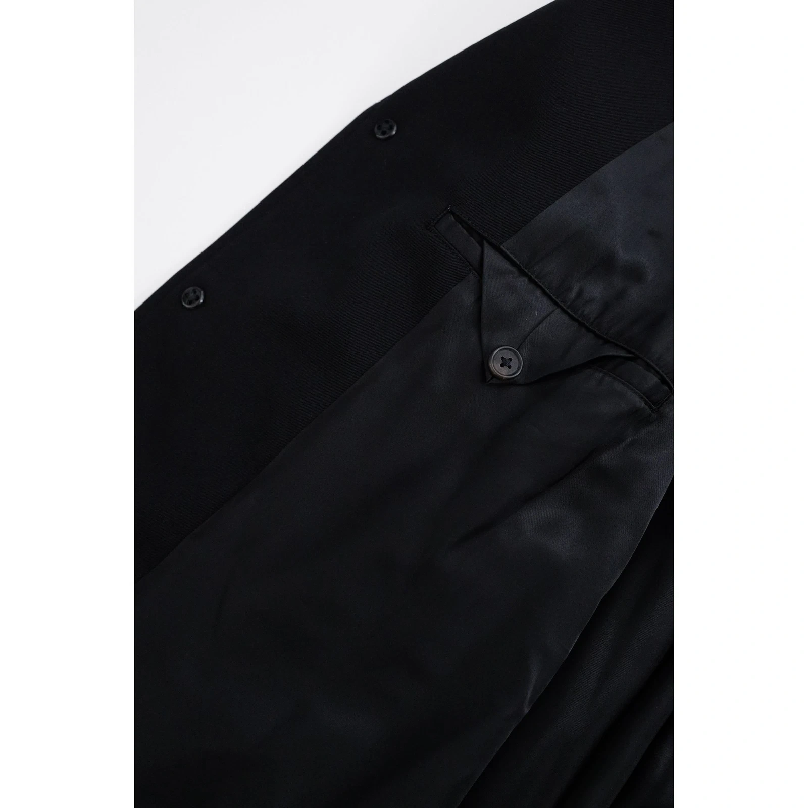 YOHJI YAMAMOTO Veste en laine Noir vintage, passéist — photo 11