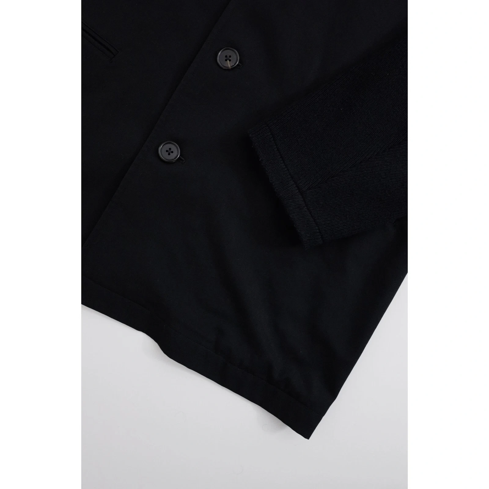 YOHJI YAMAMOTO Veste en laine Noir vintage, passéist — photo 3