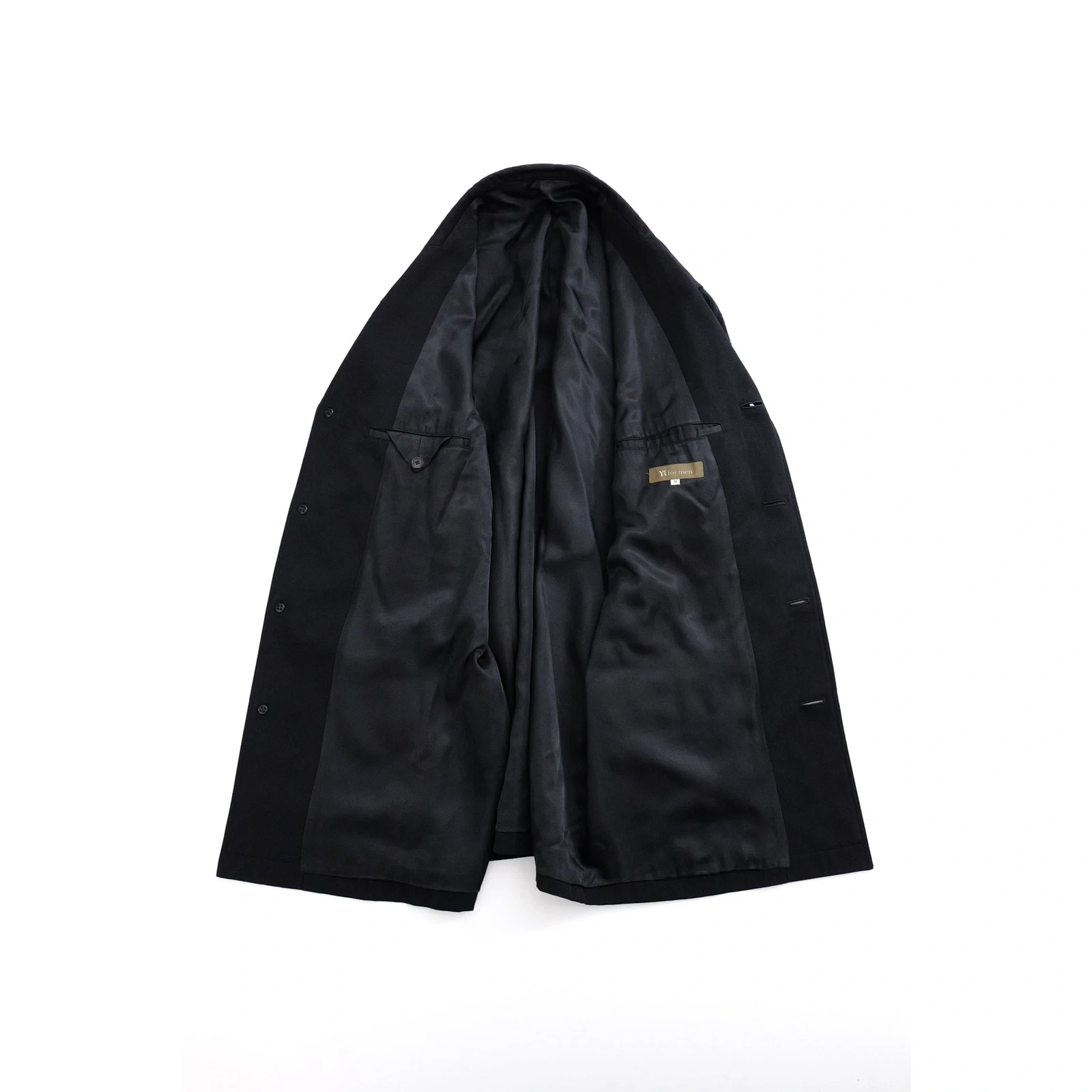 YOHJI YAMAMOTO Veste en laine Noir vintage, passéist — photo 10
